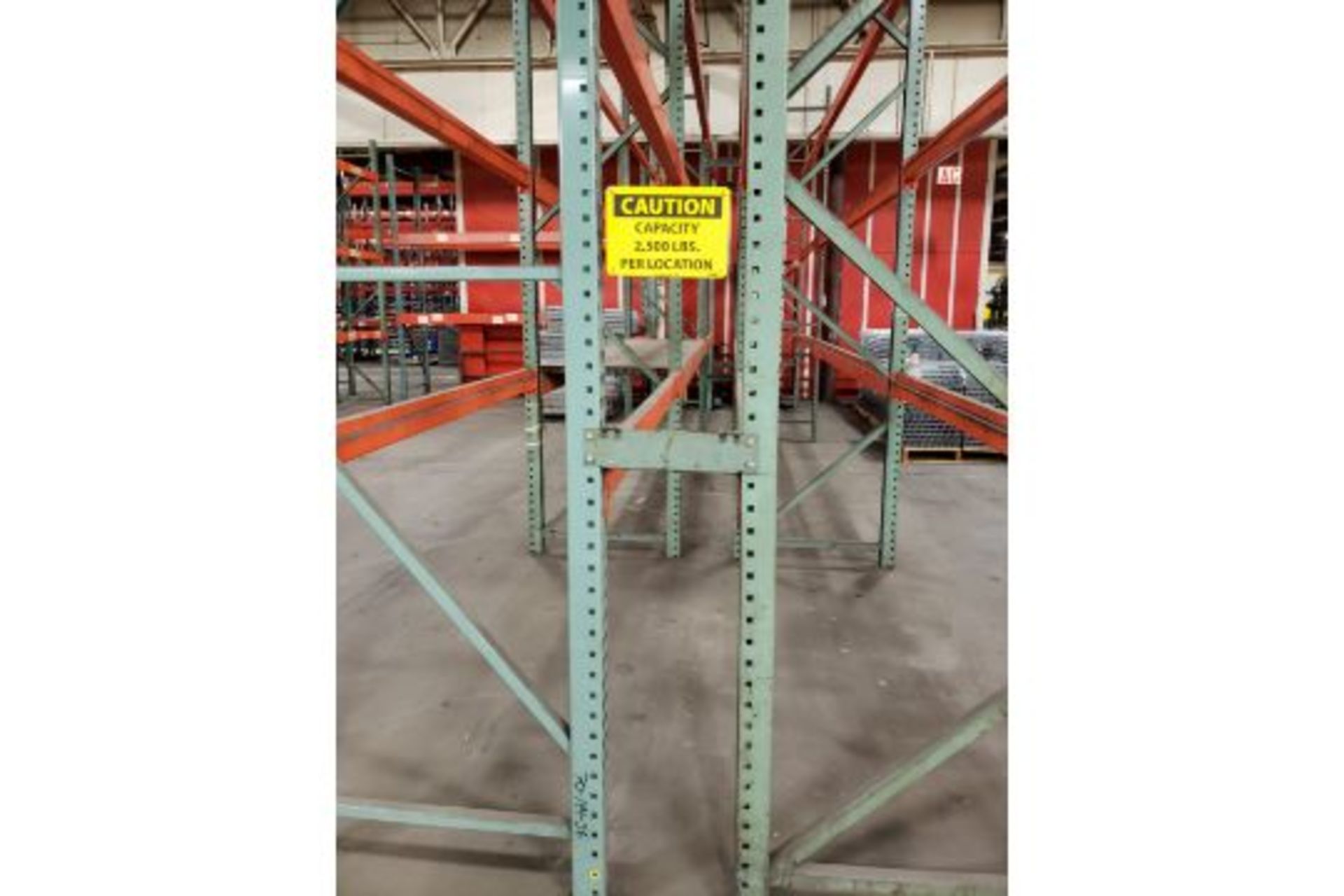 (6) SECTIONS OF PALLET RACKING (APPROX. SIZES - (4) 12' X 8' X 3', (2) 12' X 12' X 3') *** - Image 6 of 8