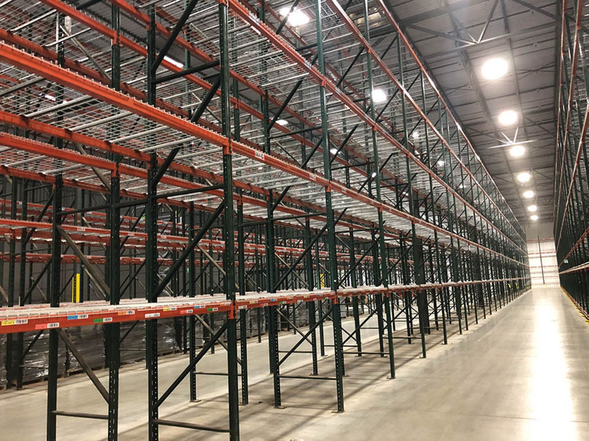 (31) BAYS/SECTIONS OF RIDG-U-RAK PALLET RACKING, CONSISTING OF (32) TOTAL UPRIGHTS- (2) UPRIGHTS ARE