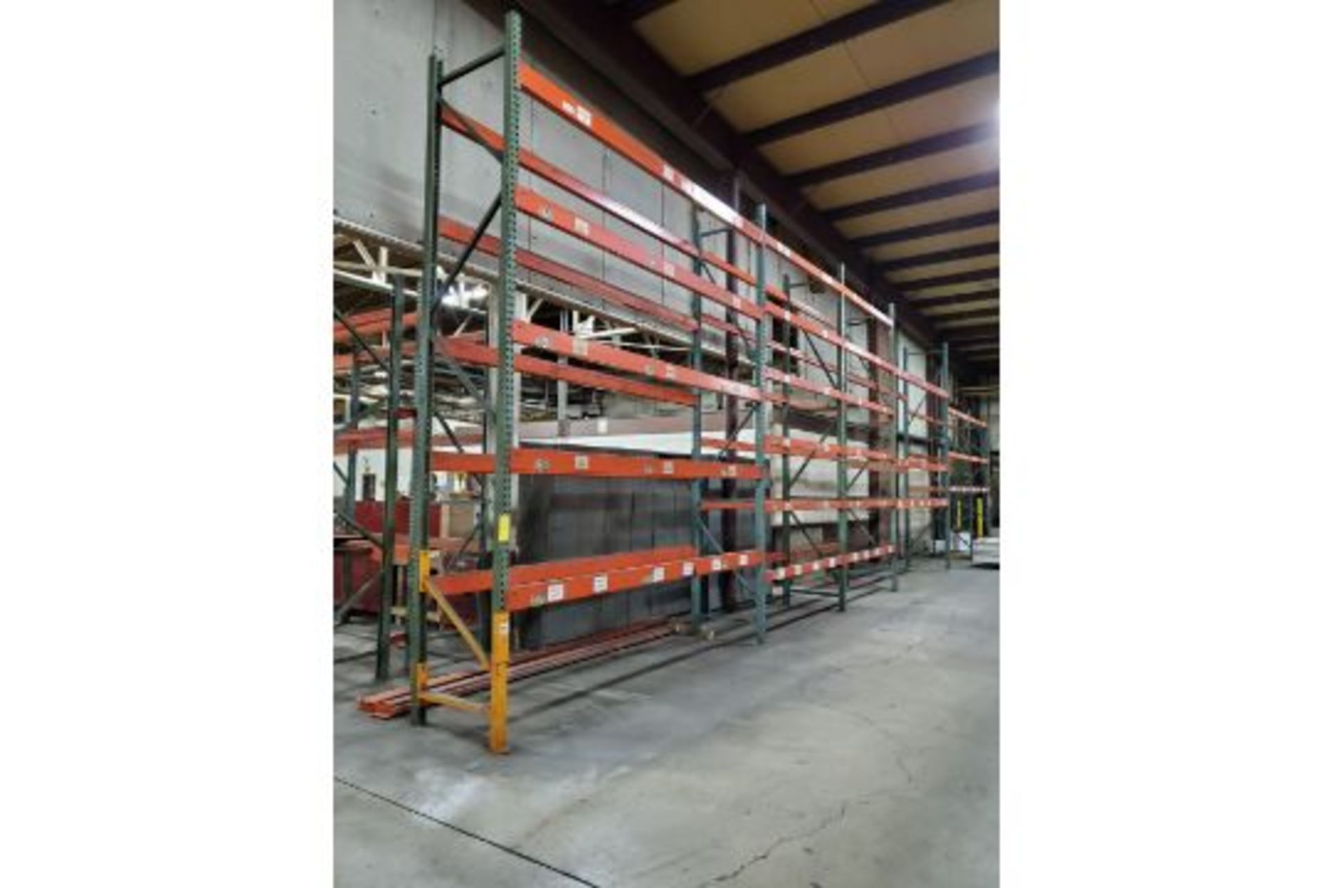 (8) SECTIONS OF PALLET RACKING (APPROX. SIZES - (2) 16' X 12' X 3', (2) 16' X 8' X 3', (1) 12' X 12' - Image 2 of 8