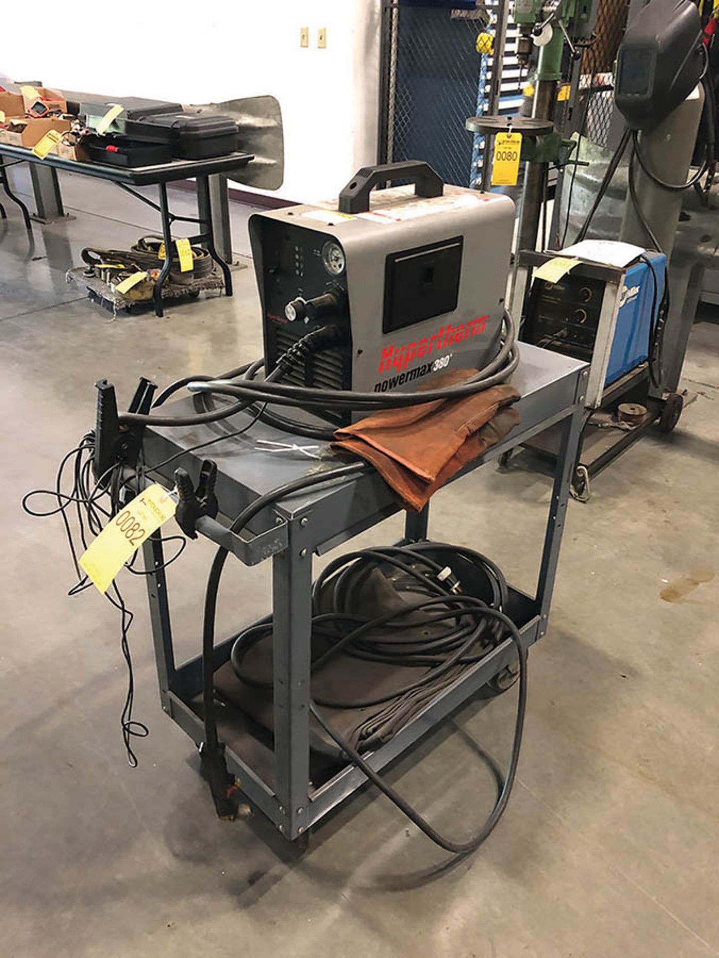 HYPERTHERM POWERMAX 380 PLASMA CUTTER, NO 070073, S/N 380002749