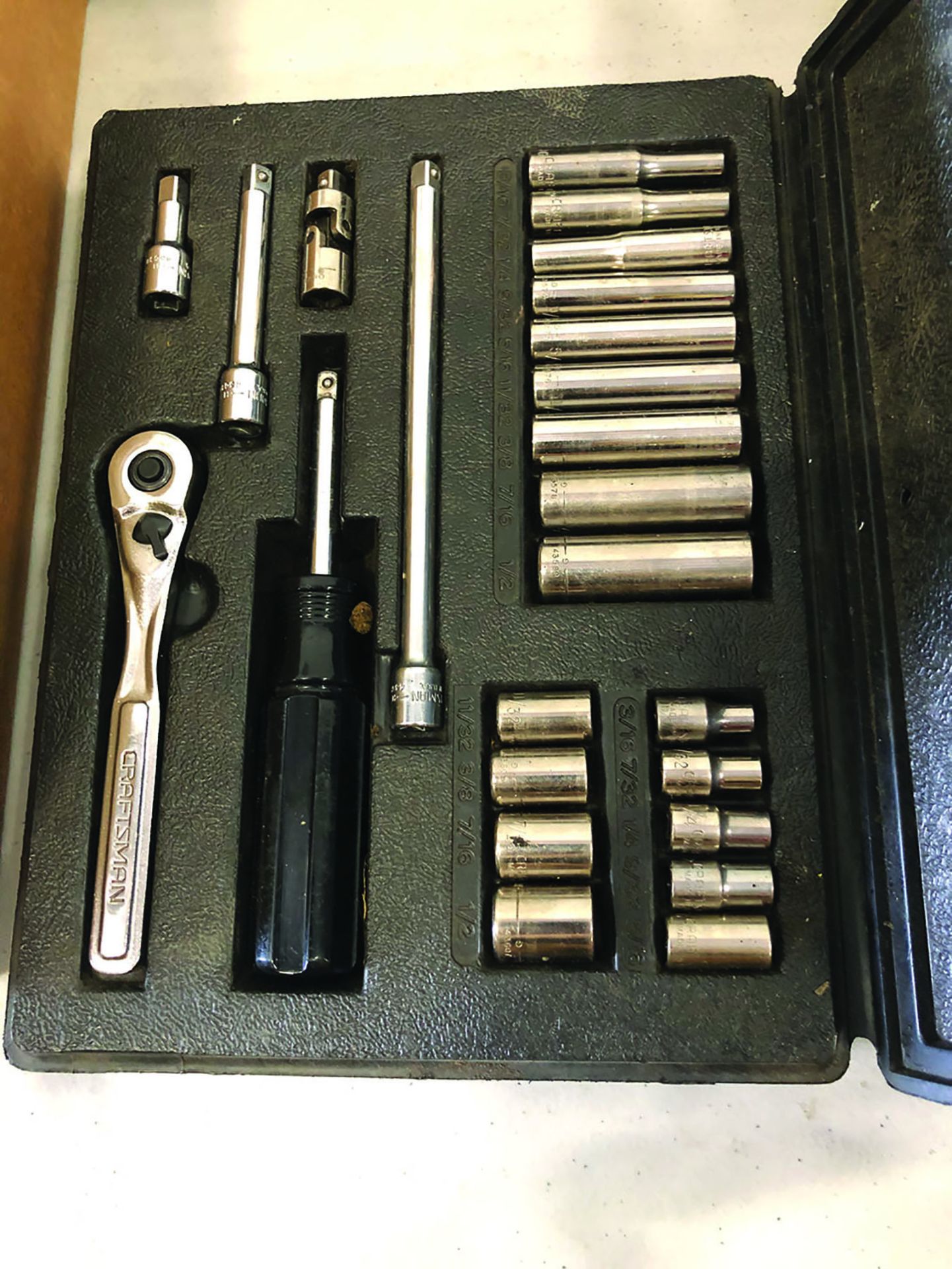 CRAFTSMAN 1/4'' DRIVE SOCKET WRENCH SET