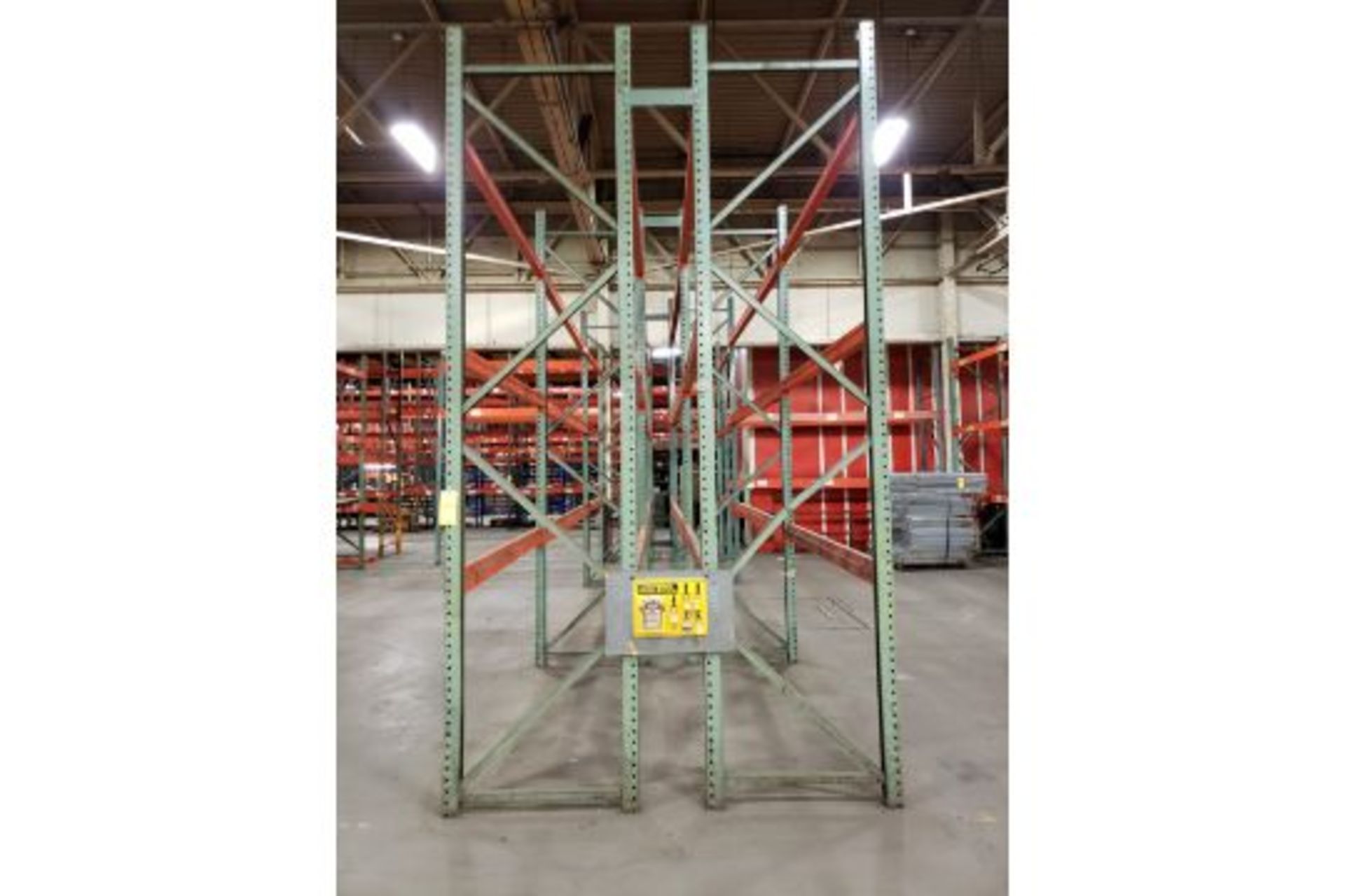 (6) SECTIONS OF PALLET RACKING (APPOX. SIZES - (4) 12' X 8' X 3', (2) 12' X 12' X 3') *** - Image 4 of 10