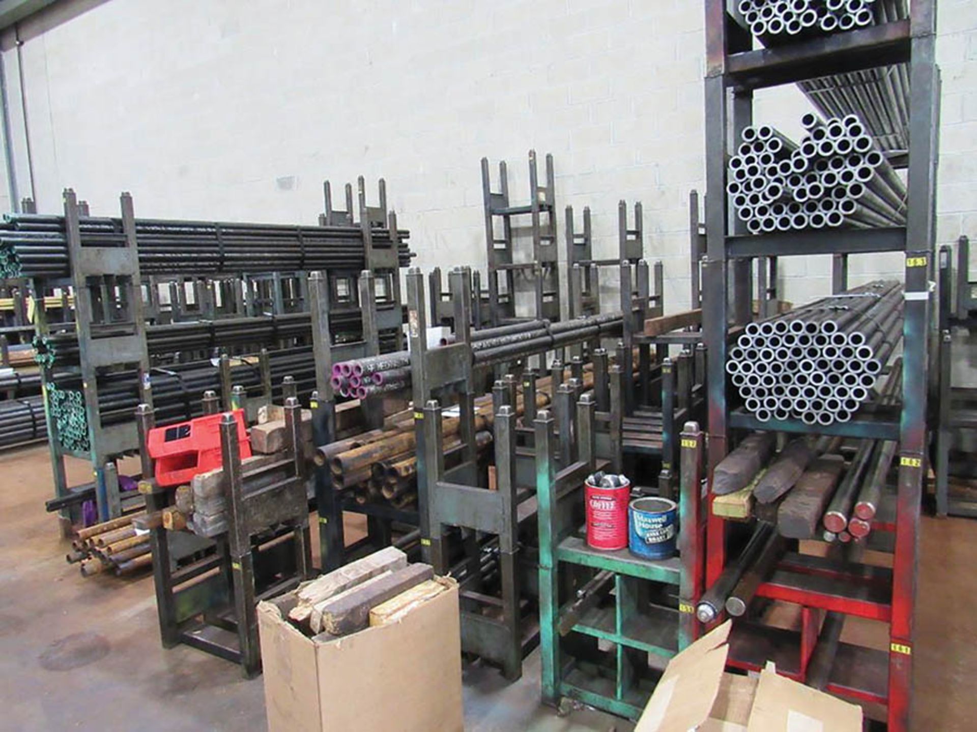LARGE QUANTITY OF MATERIAL AND STACKABLE MATERIAL RACKS - Image 2 of 2