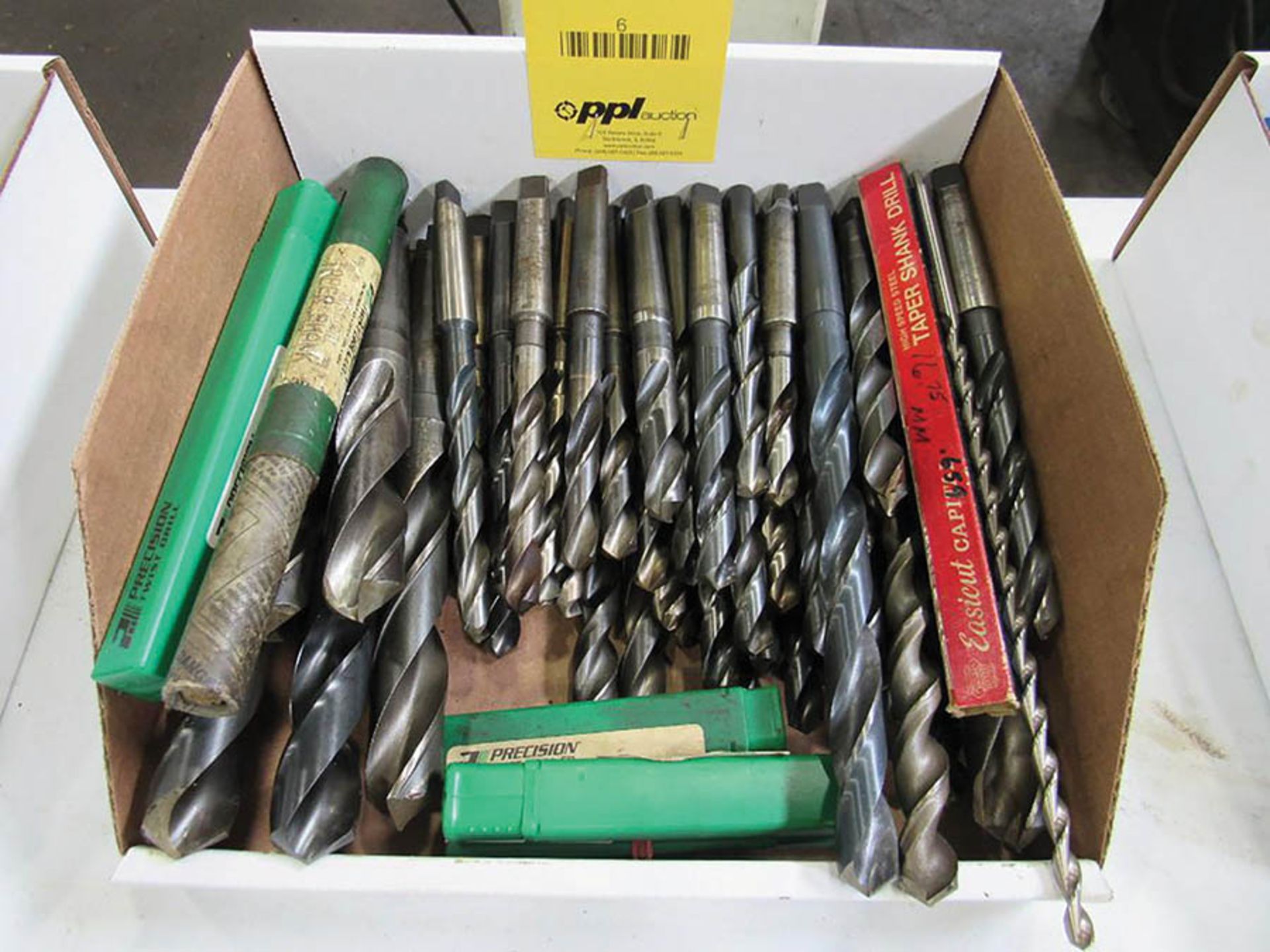 ASSORTED TAPER SHANK DRILL BITS