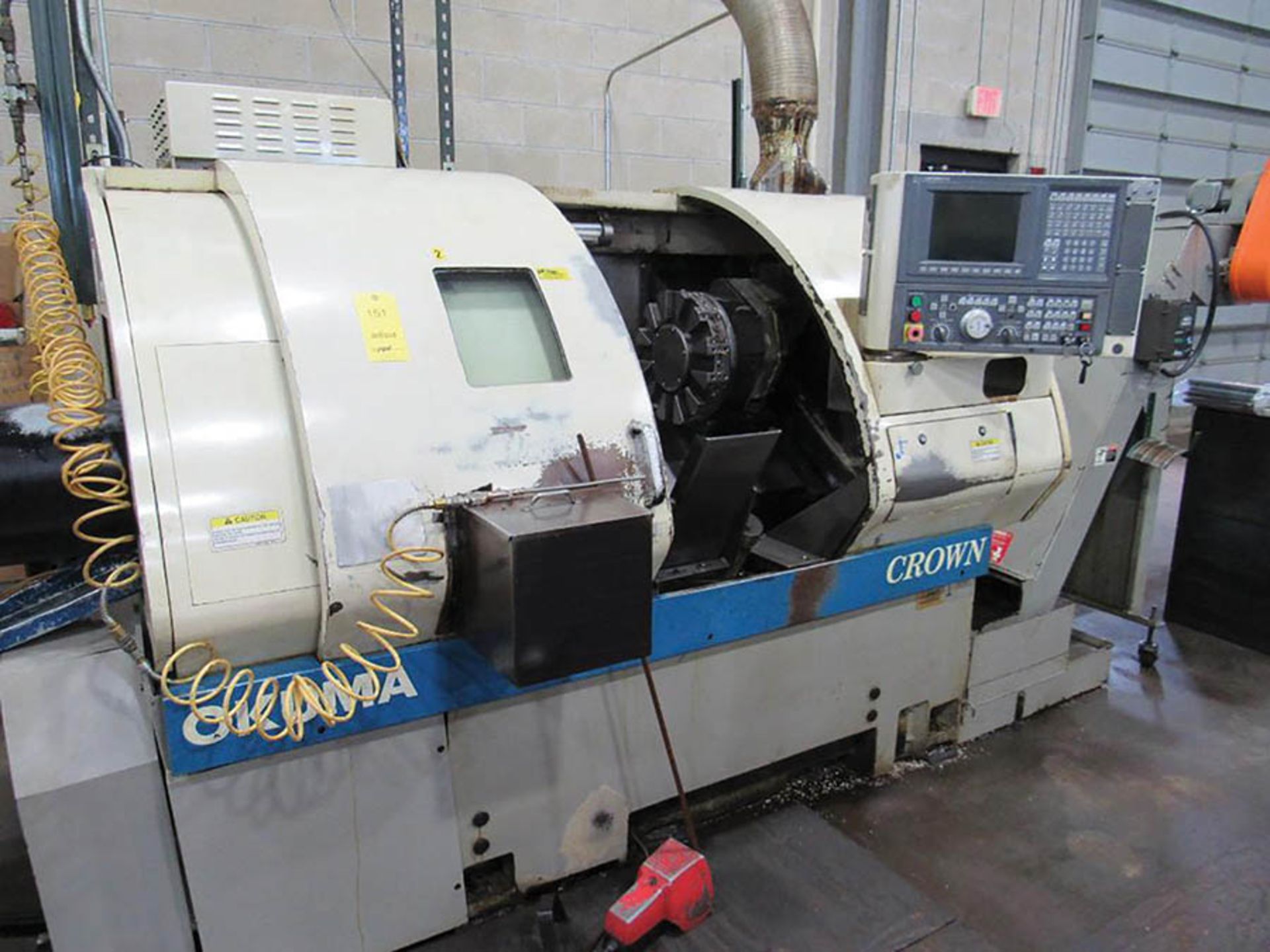 OKUMA CROWN CNC TURNING CENTER MODEL 762S-BB, S/N 0284, 12-POSITION TURRET, 3.15'' SPINDLE BORE,