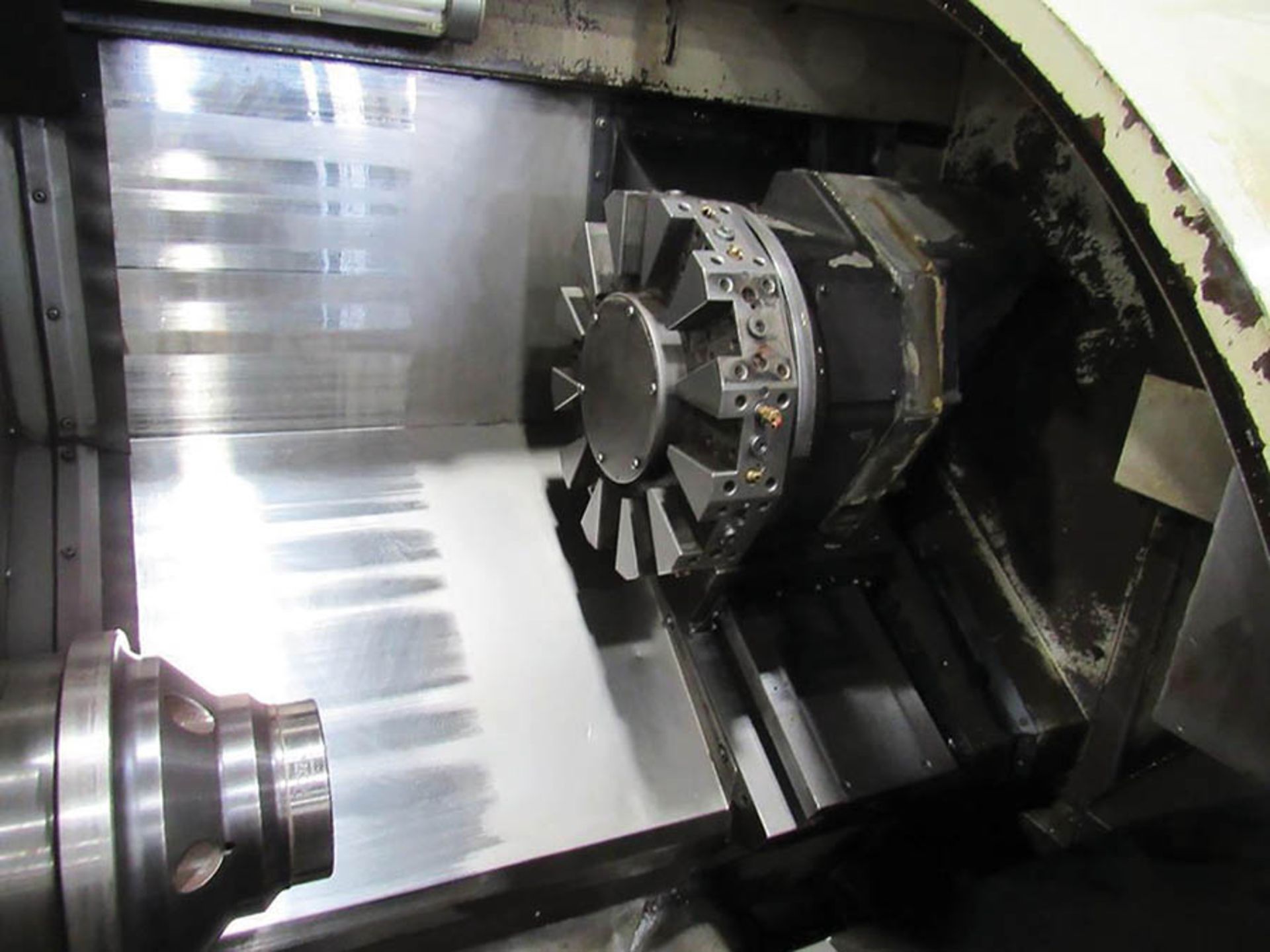 OKUMA CROWN CNC TURNING CENTER MODEL 762S-BB, S/N 0284, 12-POSITION TURRET, 3.15'' SPINDLE BORE, - Image 3 of 8