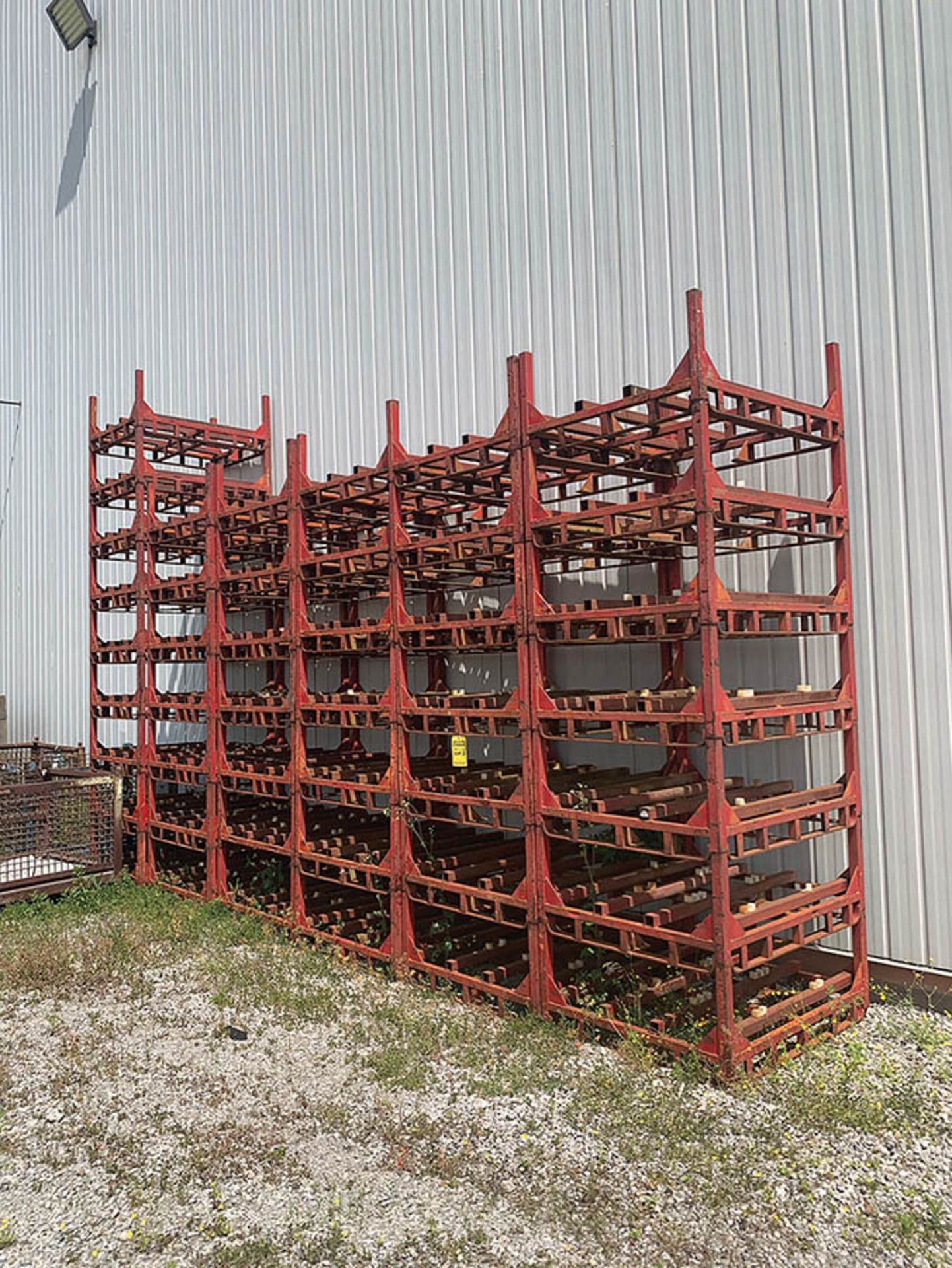 (44) STACKABLE STEEL CONTAINERS