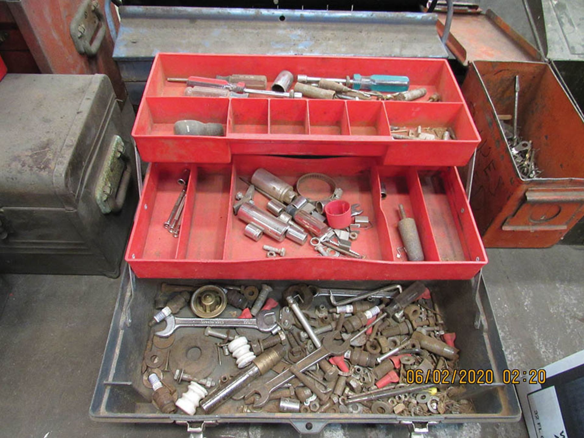 ASSORTED TOOL BOXES - ALL EMPTY EXCEPT FOR (1) - Image 6 of 7