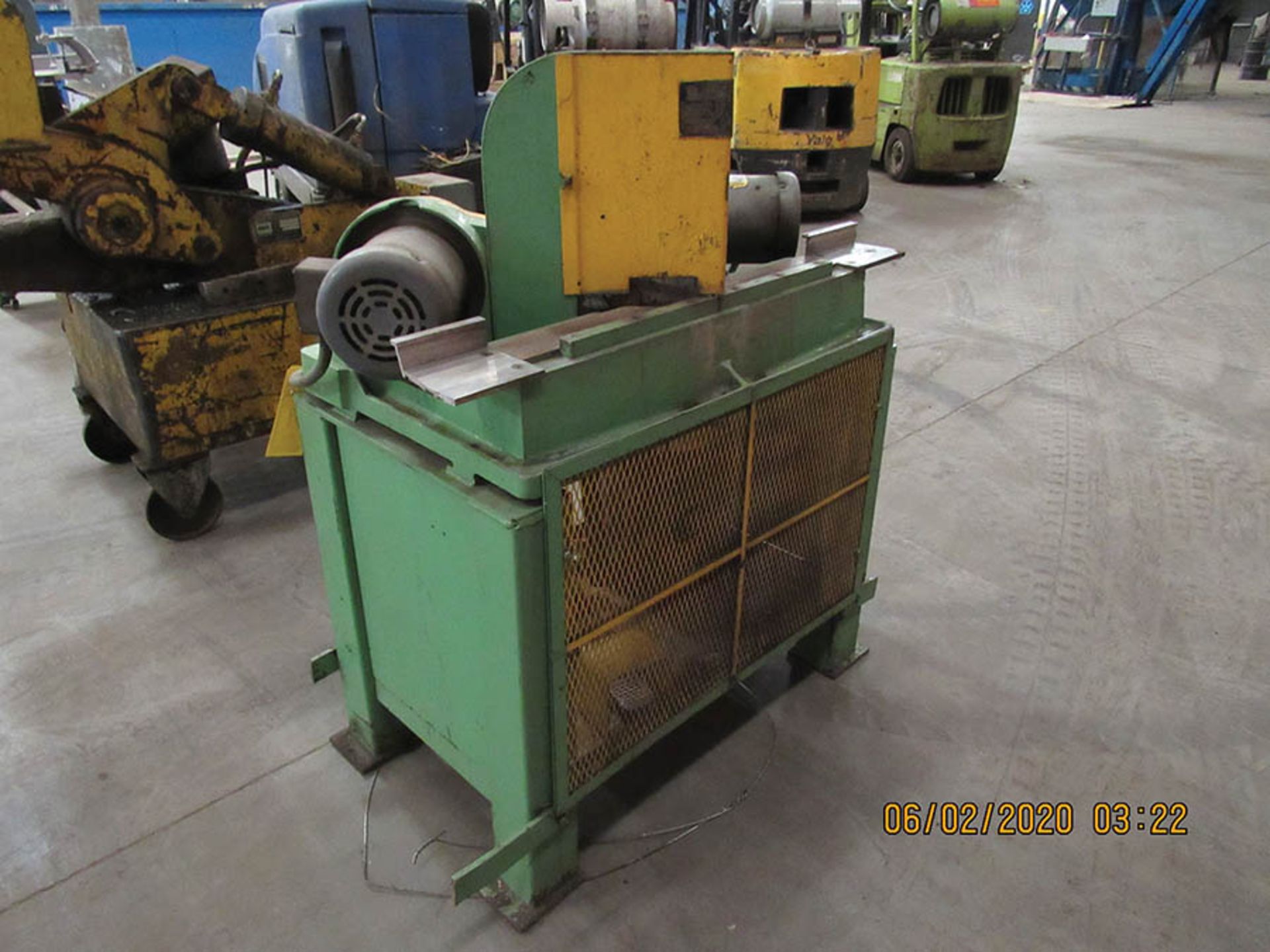 SAMPSON 45 DEG. ALUMINUM SAW FROM A WINDOW FACTORY MODEL MN10, S/N 6505