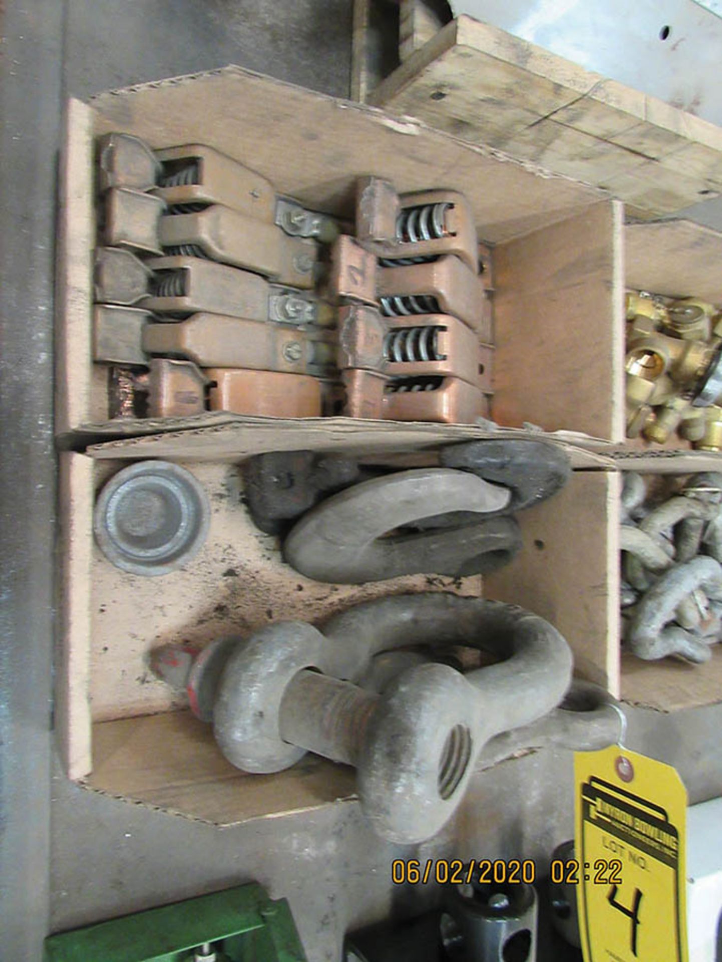 CLEVIS HOOKS, COPPER CLAMPS, BRASS FITTINGS, TIRE CHAINS, AND TRAILER TIE-DOWNS