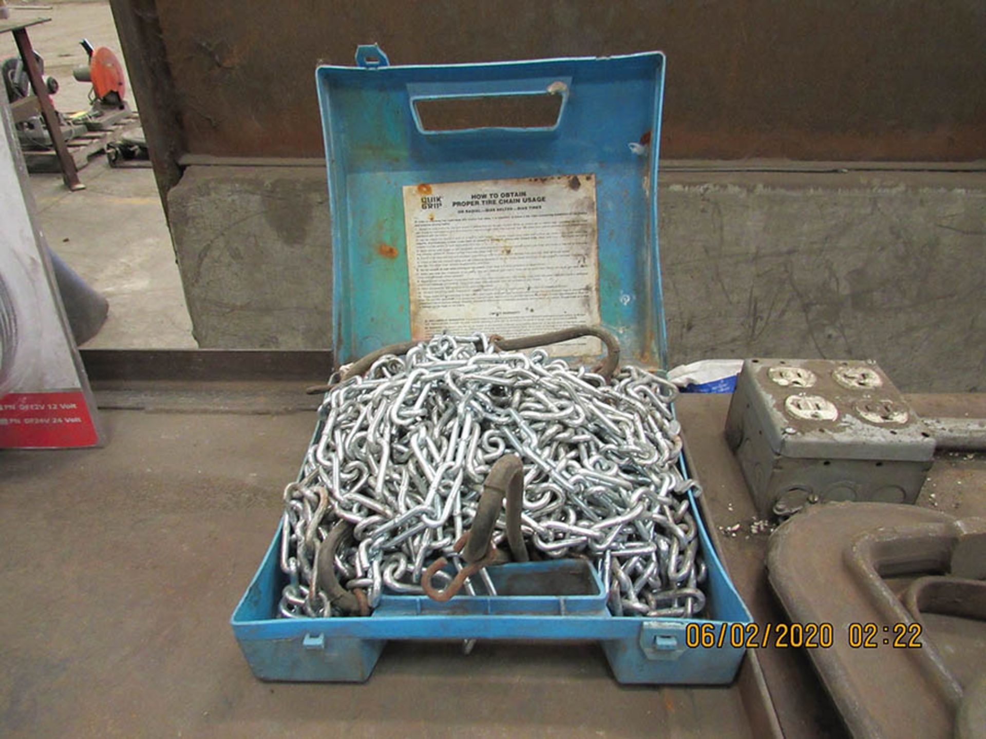 CLEVIS HOOKS, COPPER CLAMPS, BRASS FITTINGS, TIRE CHAINS, AND TRAILER TIE-DOWNS - Image 7 of 7