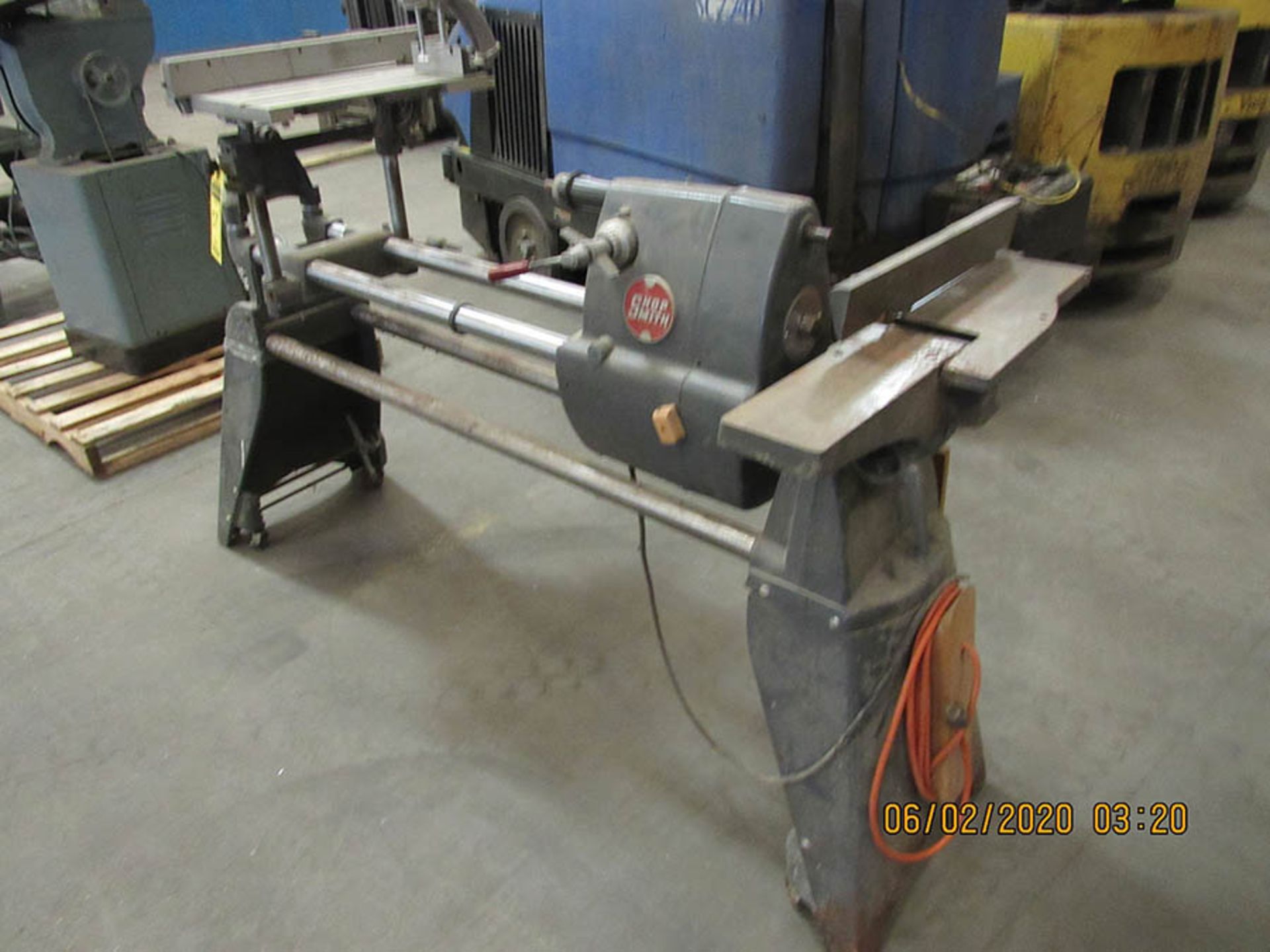 SHOP SMITH MULTI TOOL LATHE, PLANER, JIG SAW, ROUTER, SANDER, 4'' JOINTER, MODEL 505681, S/N - Image 3 of 7