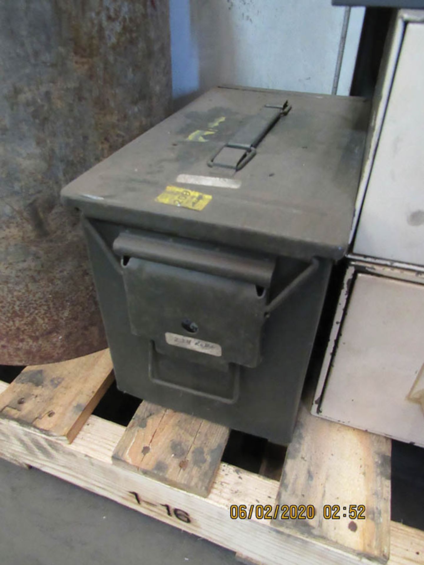 ASSORTED METAL CABINETS, MILK CAN, AND AMO CONTAINER - Image 3 of 8