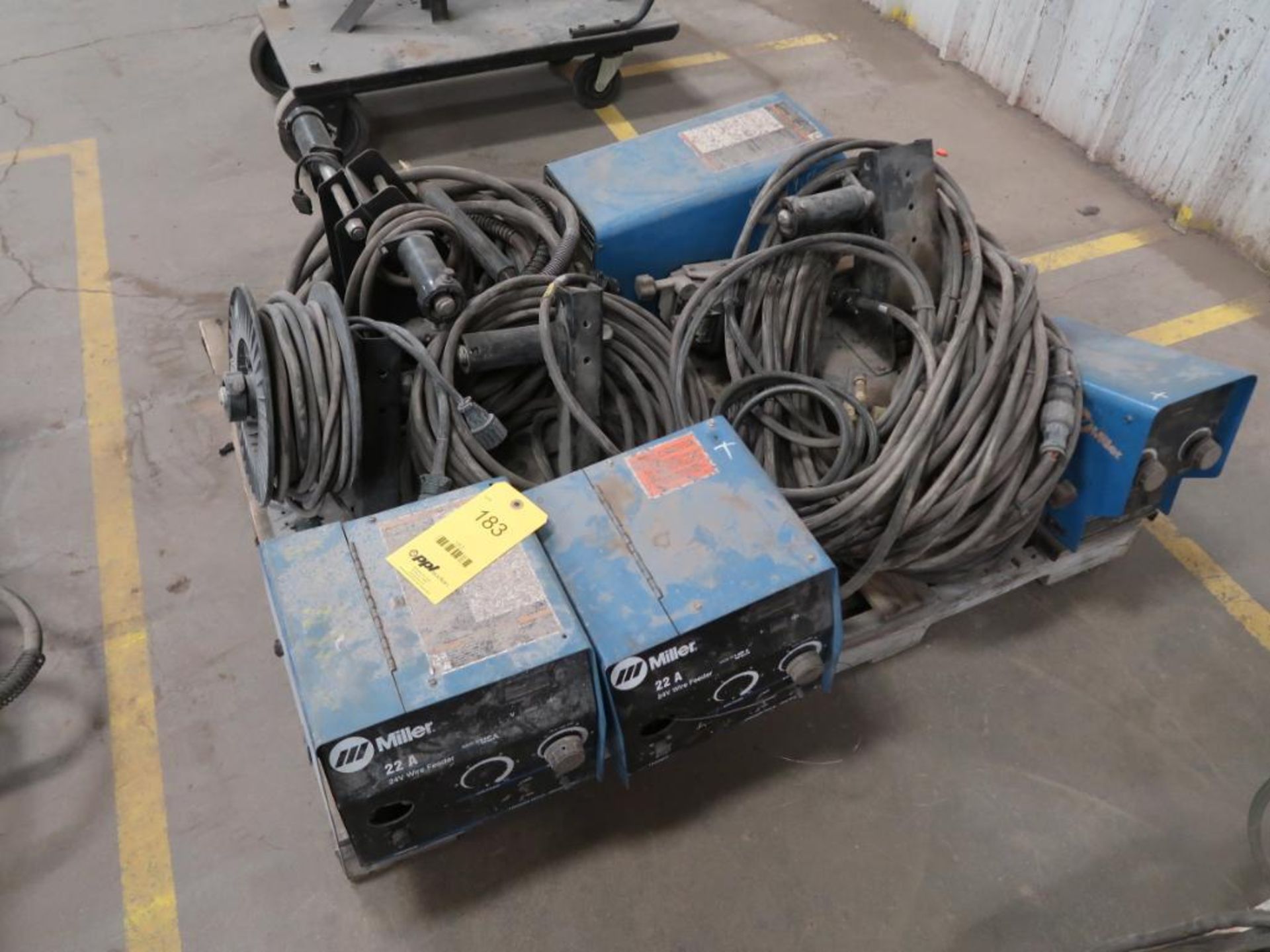 (4) MILLER WIRE FEED ON PALLET