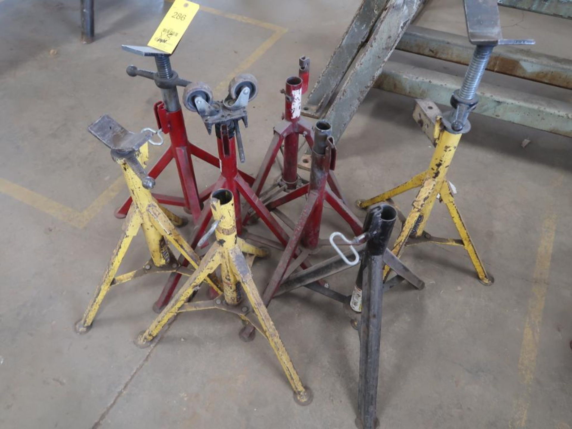 (8) ASSORTED PIPE STANDS