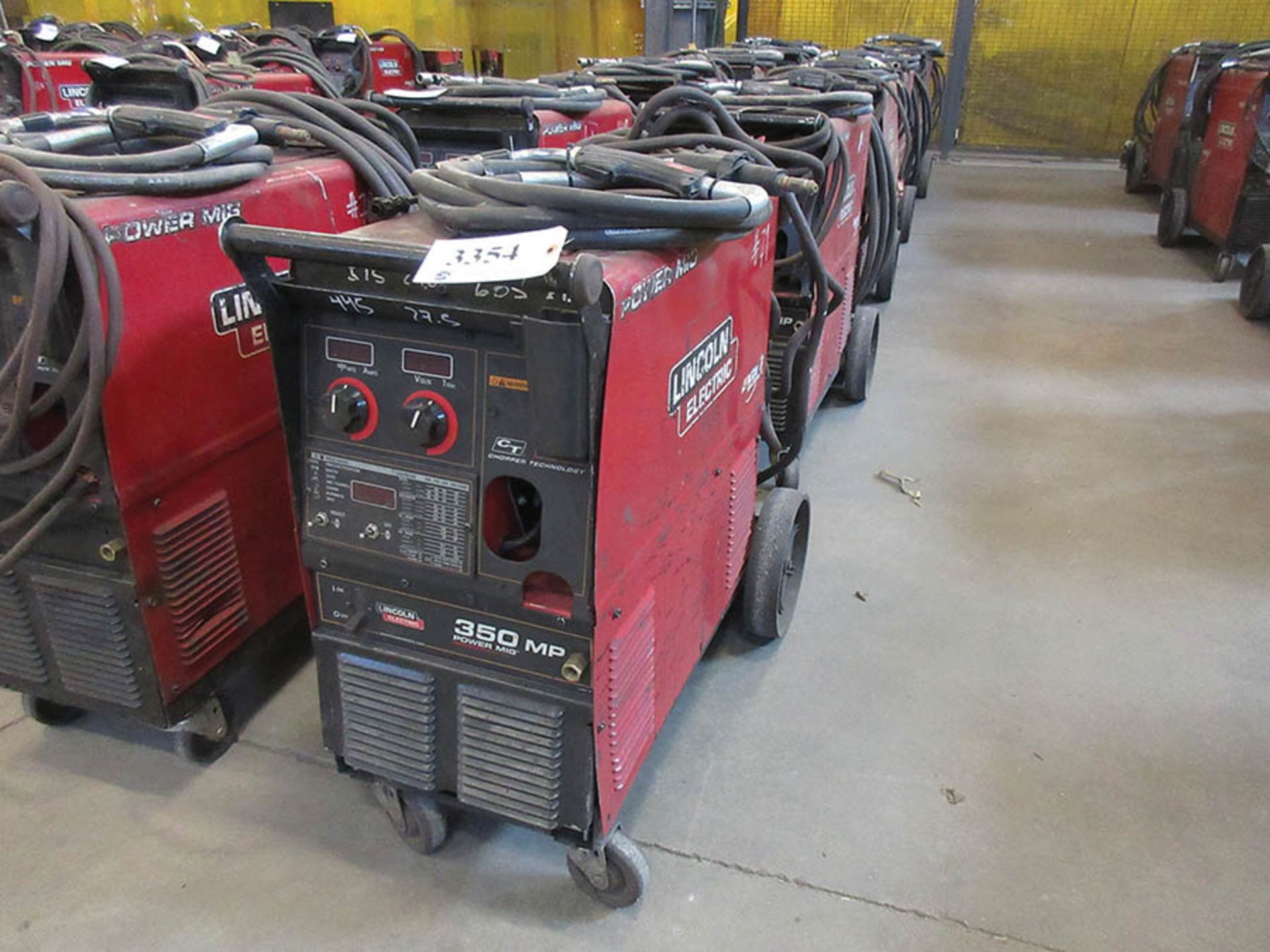 LINCOLN ELECTRIC 350MP POWER MIG WELDER WITH MAGNUM PRO MIG GUN, #71