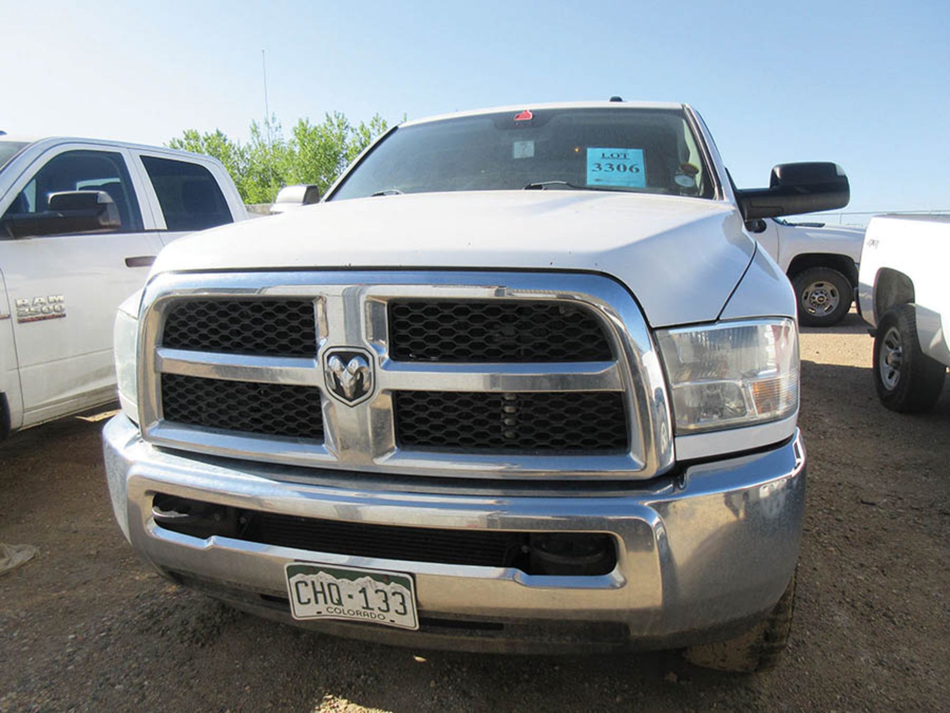 2014 WHITE DODGE RAM 2500 UTILITY TRUCK, MILES: 175,574, 4-DOOR, FUEL: DIESEL, ENGINE: CUMMINS 6.7L, - Image 2 of 17