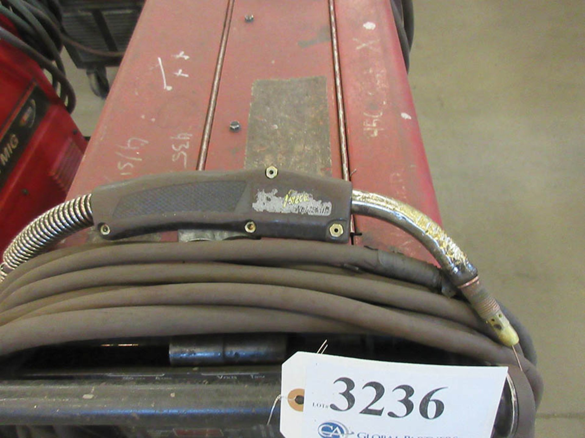 LINCOLN ELECTRIC 350MP POWER MIG WELDER WITH TWECO WELDSKILL MIG GUN, #87 - Image 3 of 3