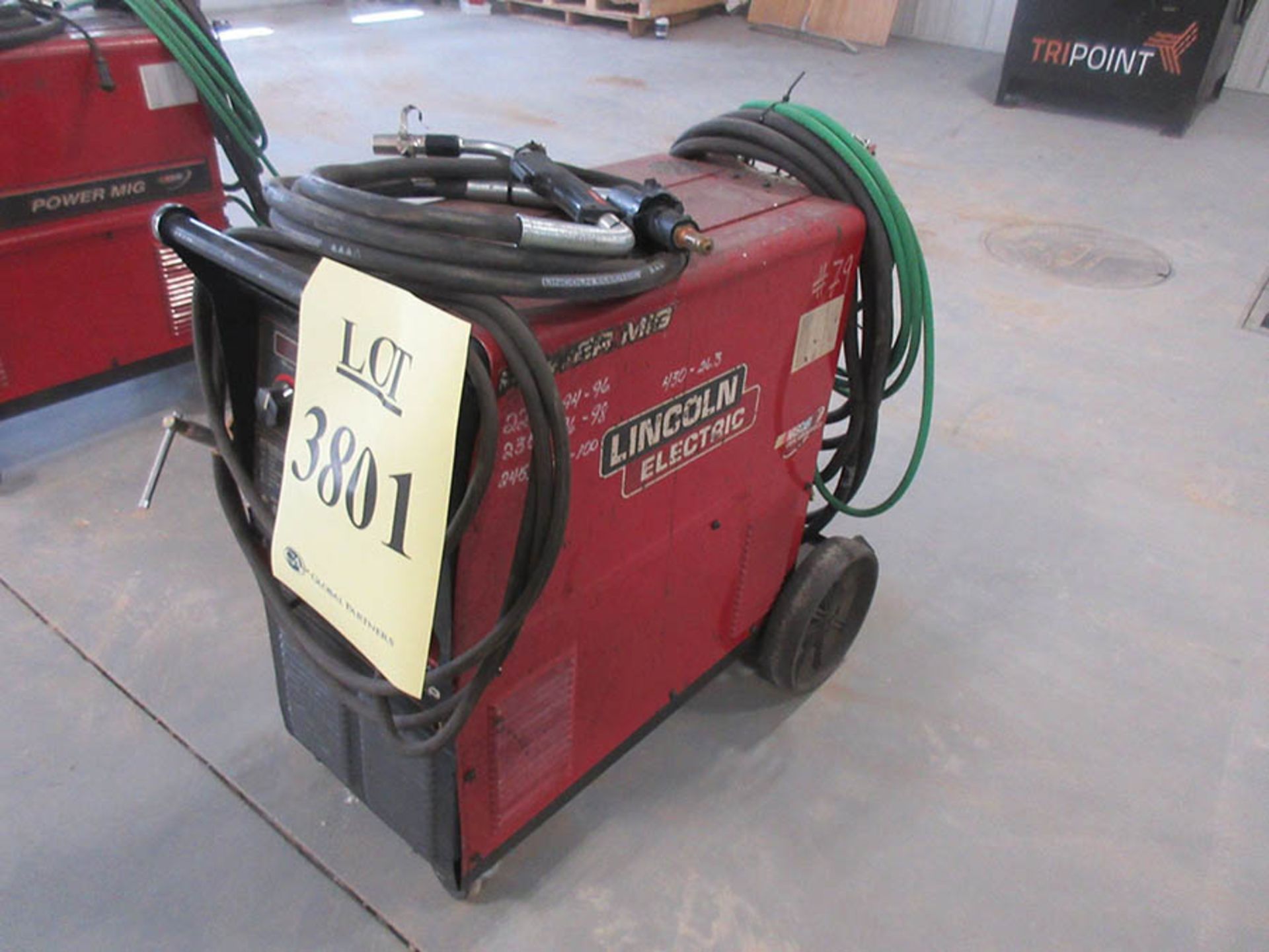 LINCOLN ELECTRIC POWER MIG 350MP WELDER, WITH MAGNUM PRO MIG GUN, (LOCATION: 3440 BYPASS BLVD, - Image 2 of 3
