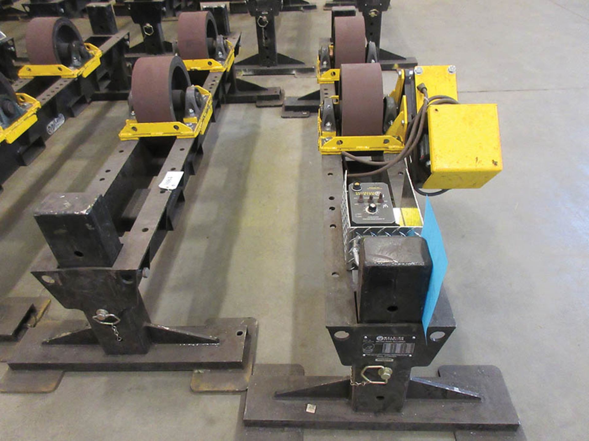 LJ WELDING AUTOMATION 12-TON HEIGHT ADJUSTABLE TANK TURNING ROLL SET, (QTY.1) LJ WELDING - Image 2 of 4