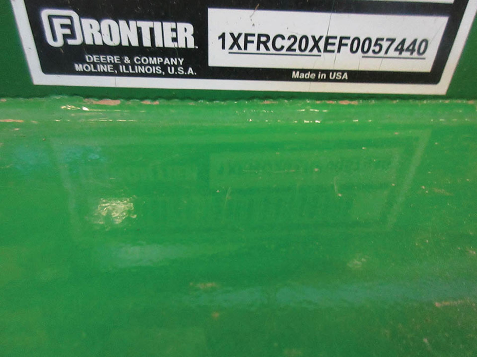 FRONTIER RC2060 ROTARY CUTTER, S/N: 1XFRC20XEF0057440, (BUILDING IN BACK) - Image 4 of 4