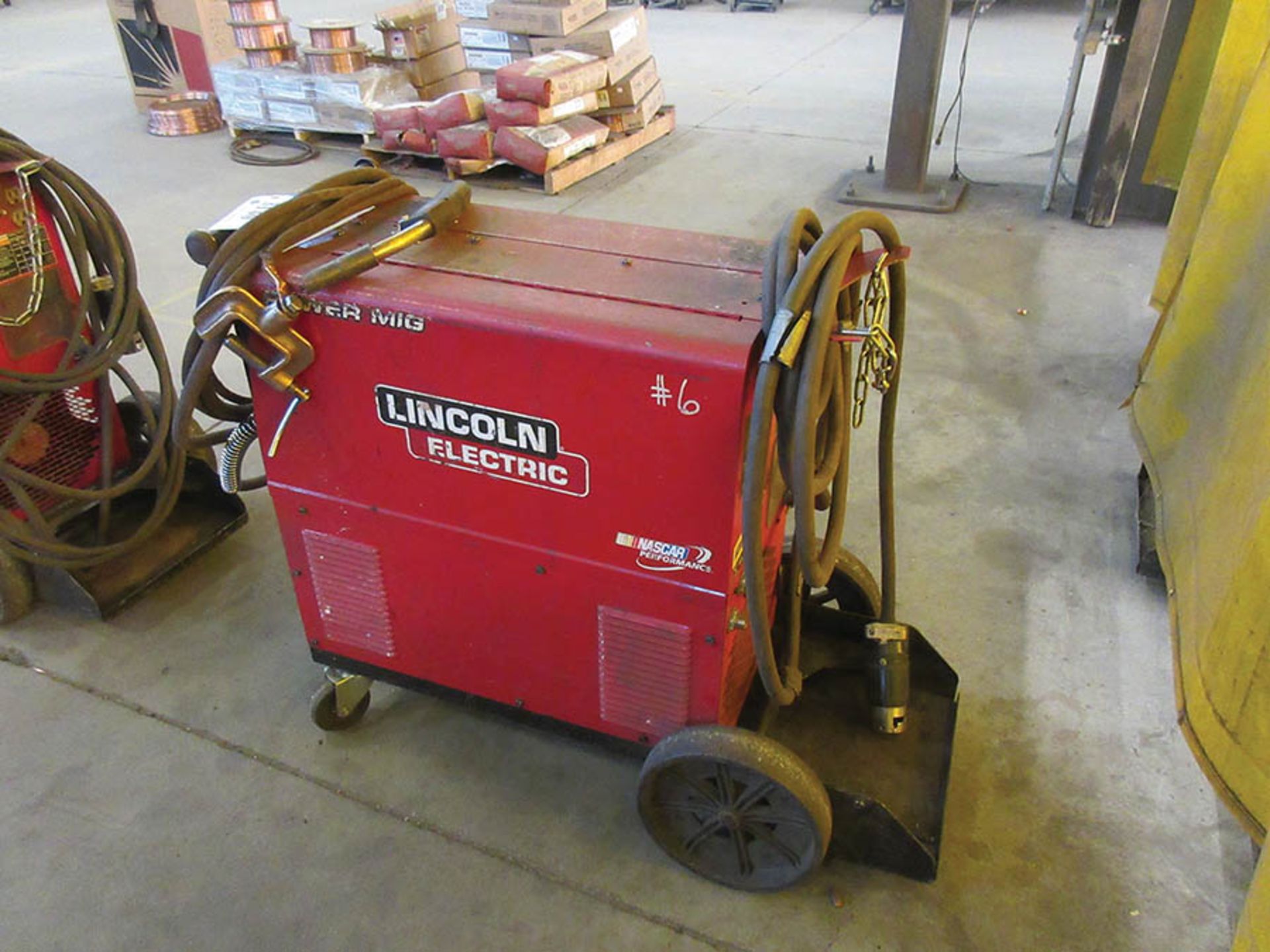 LINCOLN ELECTRIC 350MP POWER MIG WELDER WITH TWECO WELDSKILL MIG GUN, #6 - Image 2 of 3