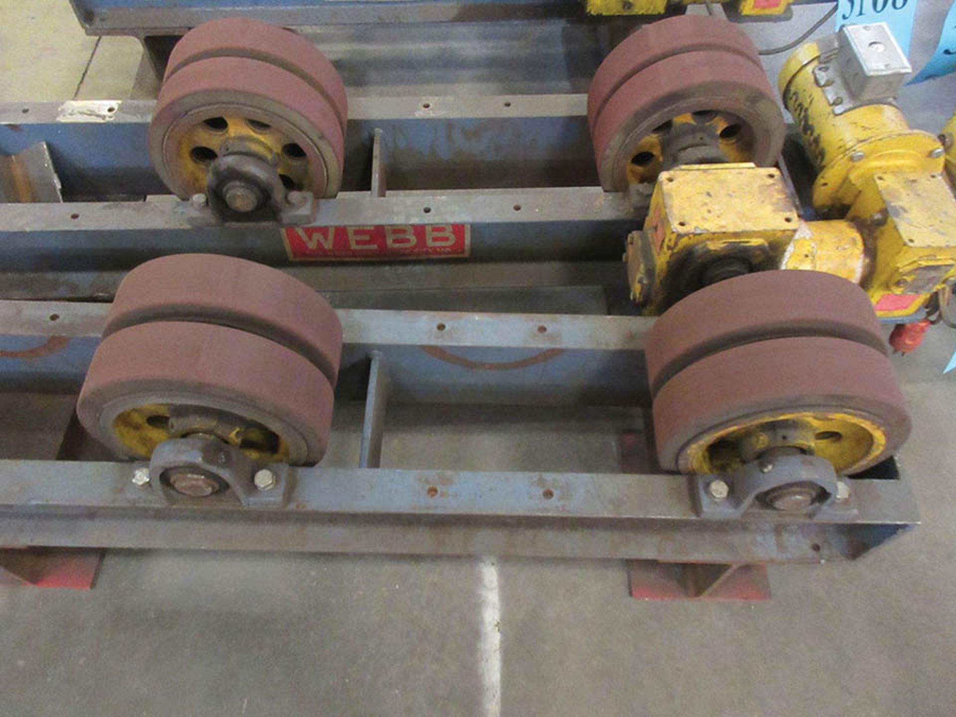 WEBB 3-TON TANK TURNING ROLL SET, MAX DIAMETER 6', (QTY.1) WEBB T6- PWR DRIVE, AND (QTY.1) WEBB T6- - Image 2 of 3