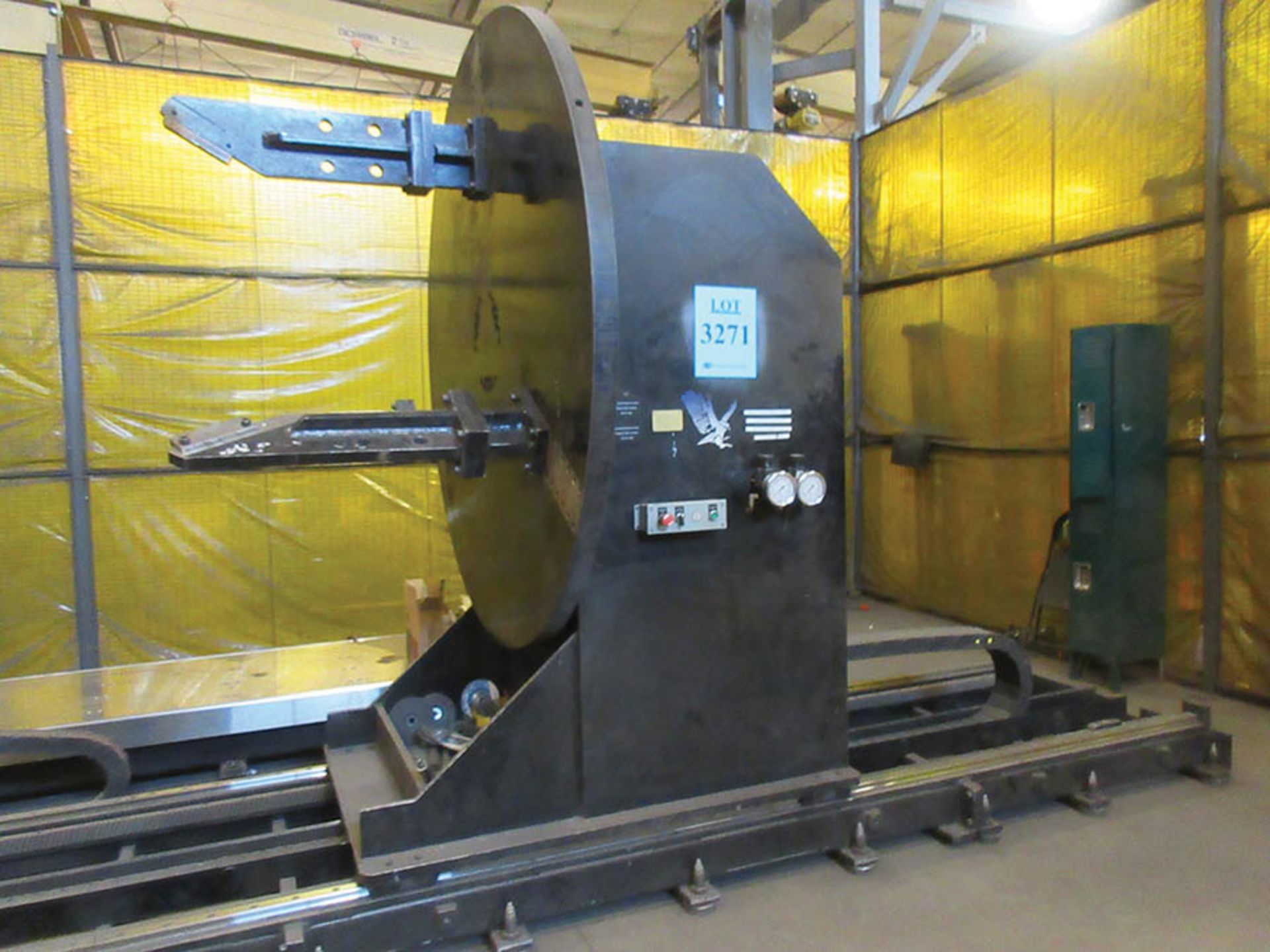 HAWK TECH ROBOTIC WELDING CELL 2, HAWK TECK 20,000 LB. WELDING POSITIONER, 72'' MAX. PIPE DIA. S/ - Image 2 of 22