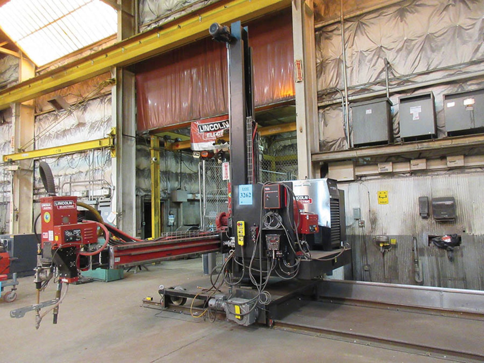 2019 LINCOLN ELECTRIC PANTHEON SUBMERGED ARC 12' WELDING MANIPULATOR SYSTEM ON TRAVEL CART, PROJECT: - Image 2 of 15