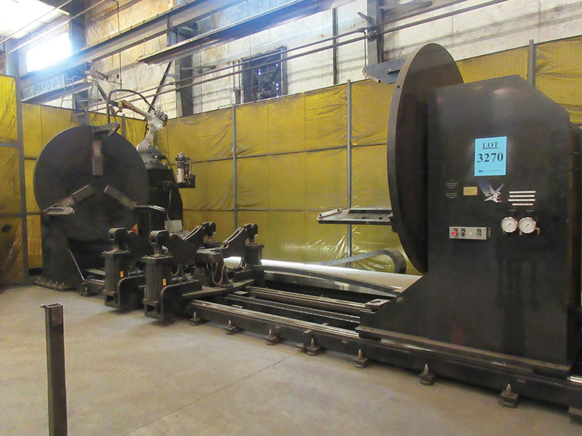 HAWK TECH ROBOTIC WELDING CELL 3, HAWK TECK 20,000 LB. WELDING POSITIONER, 72'' MAX. PIPE DIA. S/ - Image 3 of 25