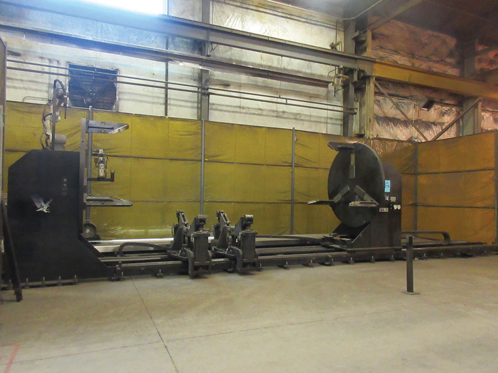 HAWK TECH ROBOTIC WELDING CELL 3, HAWK TECK 20,000 LB. WELDING POSITIONER, 72'' MAX. PIPE DIA. S/