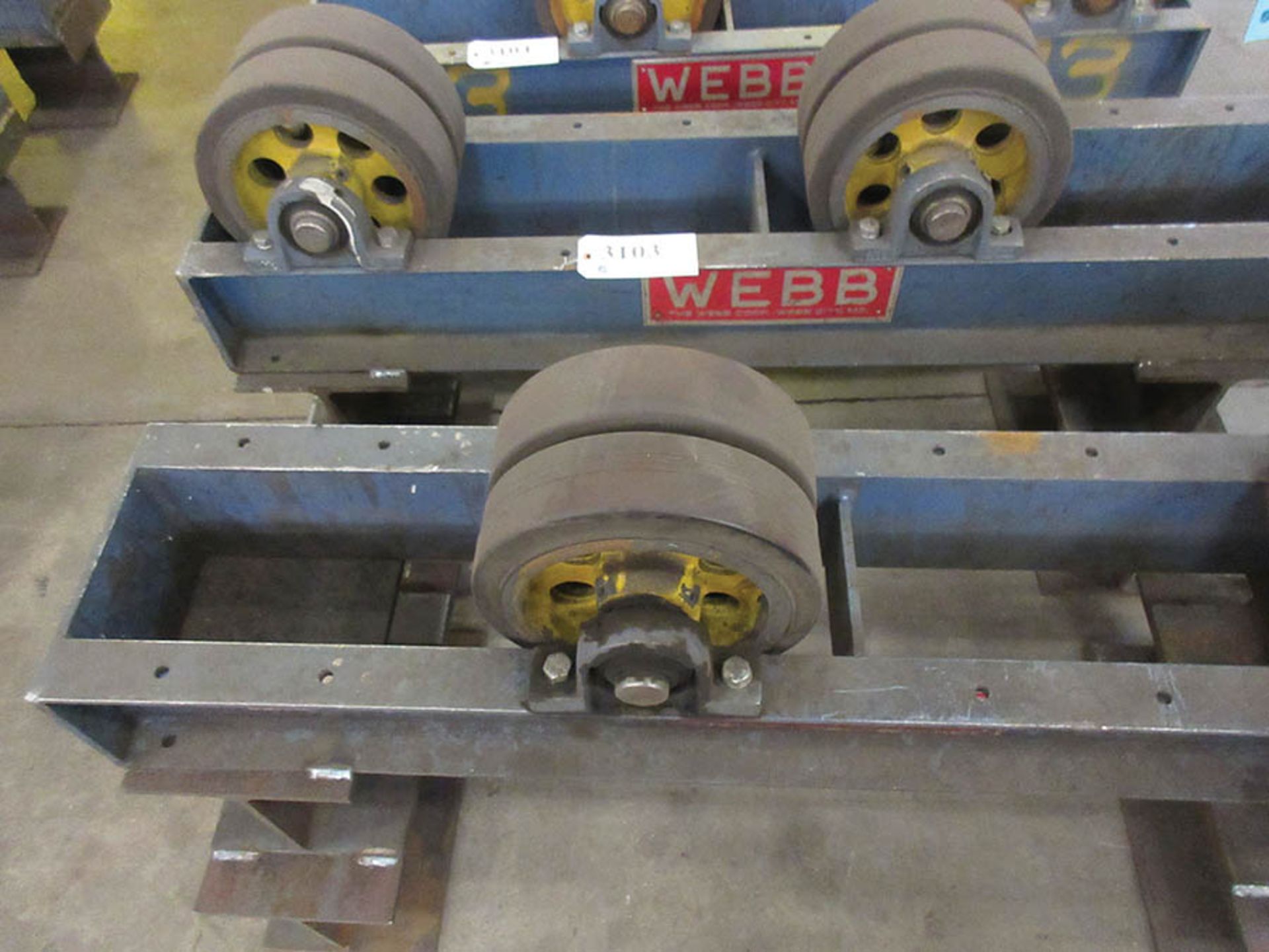 WEBB 3-TON TANK TURNING ROLL SET, MAX DIAMETER 6', (QTY.1) WEBB T6- PWR DRIVE, AND (QTY.1) WEBB T6- - Image 2 of 4