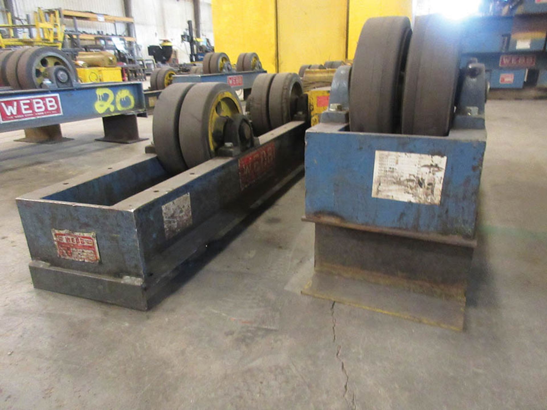 WEBB 3-TON TANK TURNING ROLL SET, MAX DIAMETER 6', (QTY.1) WEBB T6- PWR DRIVE, AND (QTY.1) WEBB T6- - Image 4 of 4