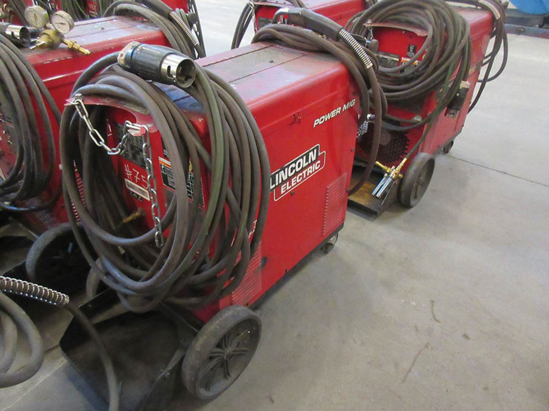 LINCOLN ELECTRIC 350MP POWER MIG WELDER WITH TWECO WELDSKILL MIG GUN, #75 - Image 2 of 3