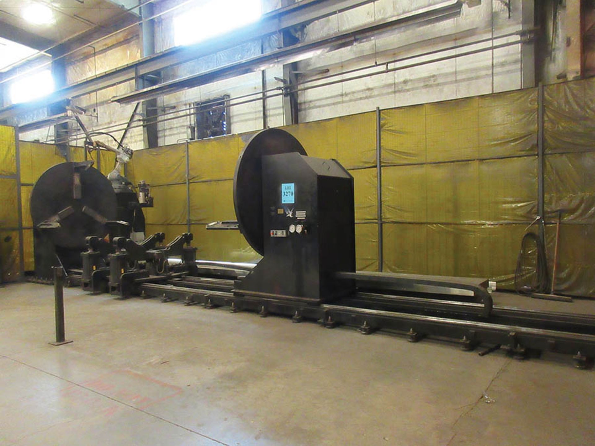 HAWK TECH ROBOTIC WELDING CELL 3, HAWK TECK 20,000 LB. WELDING POSITIONER, 72'' MAX. PIPE DIA. S/ - Image 2 of 25