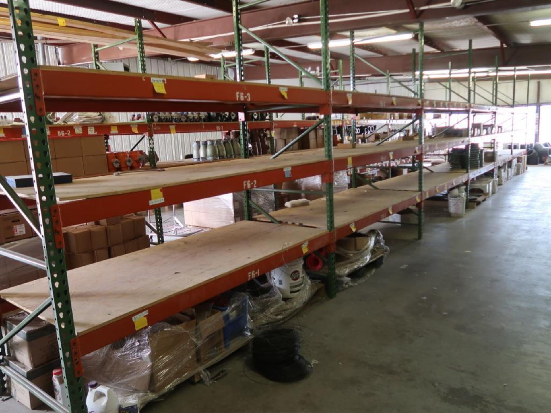 (8) SECTIONS 42'' X 96'' X 10' 3-TIER PALLET RACKING