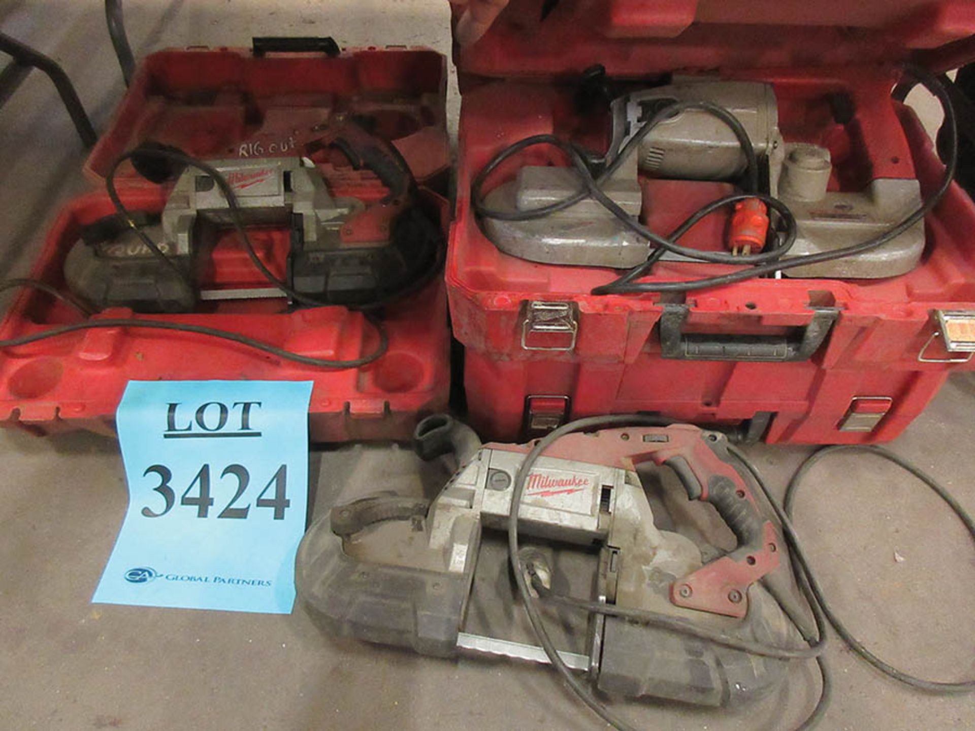 LOT (QTY.6) MILWAUKEE DEEP CUT BAND SAWS