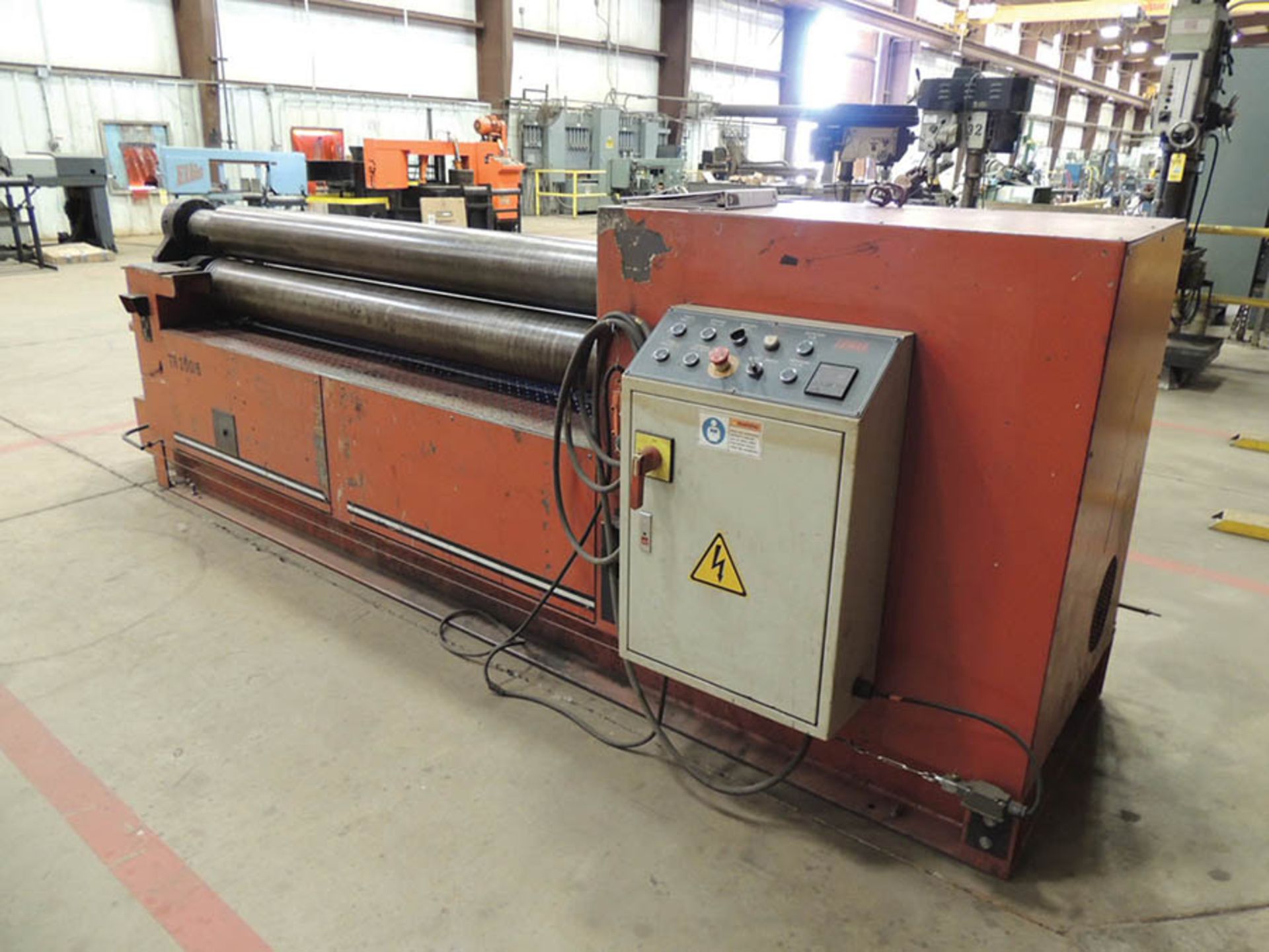 2010 LEMAS MODEL TR-200-6, 6' X 11-GAUGE INITIAL PINCH PLATE BENDING ROLL, S/N 319844 - Image 2 of 5