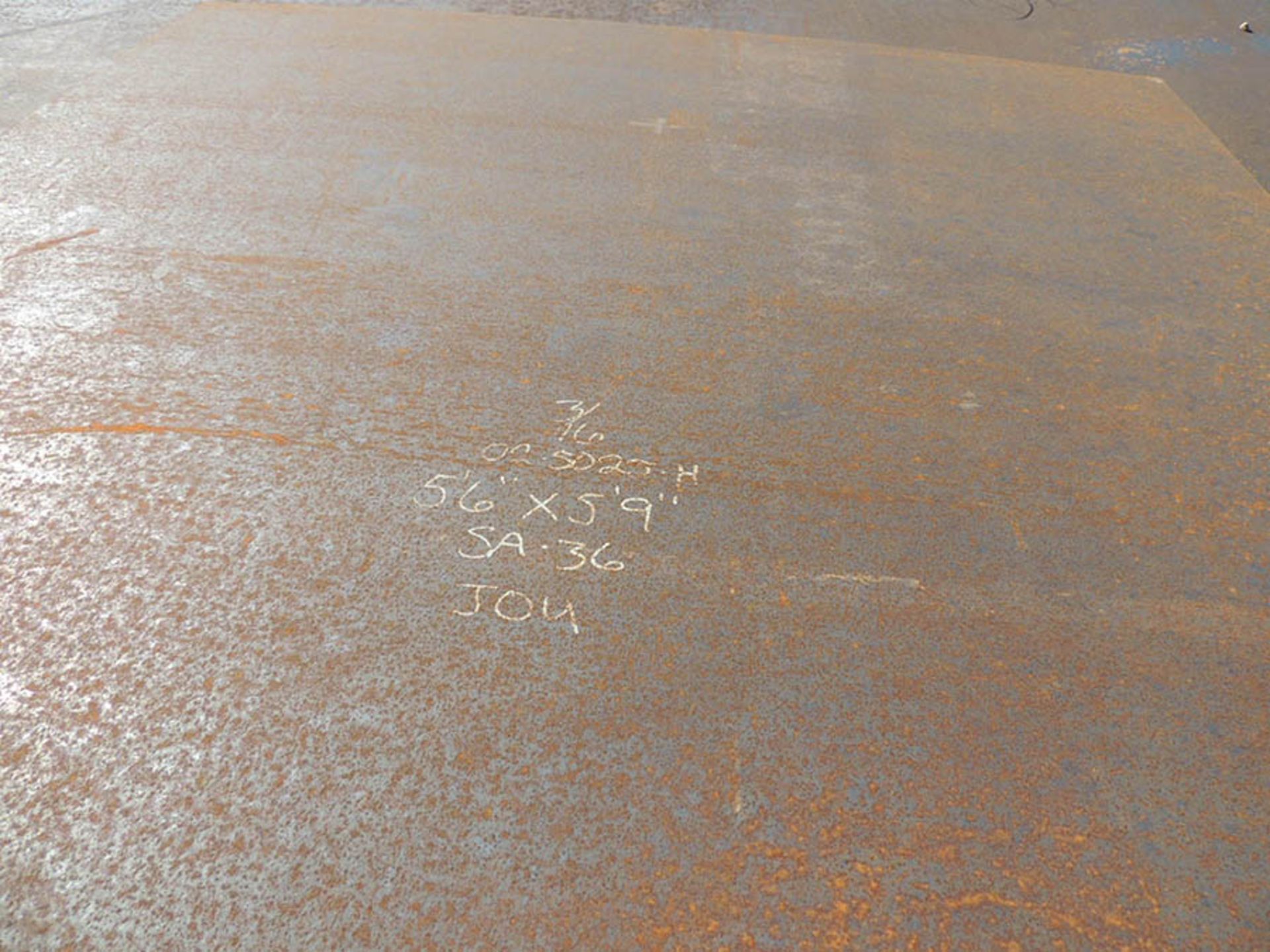 (34) 13 GAUGE STEEL PLATE, VARIOUS SIZES, (35) 7 GAUGE STEEL PLATE, VARIOUS SIZES (SEE PHOTOS FOR - Image 7 of 14