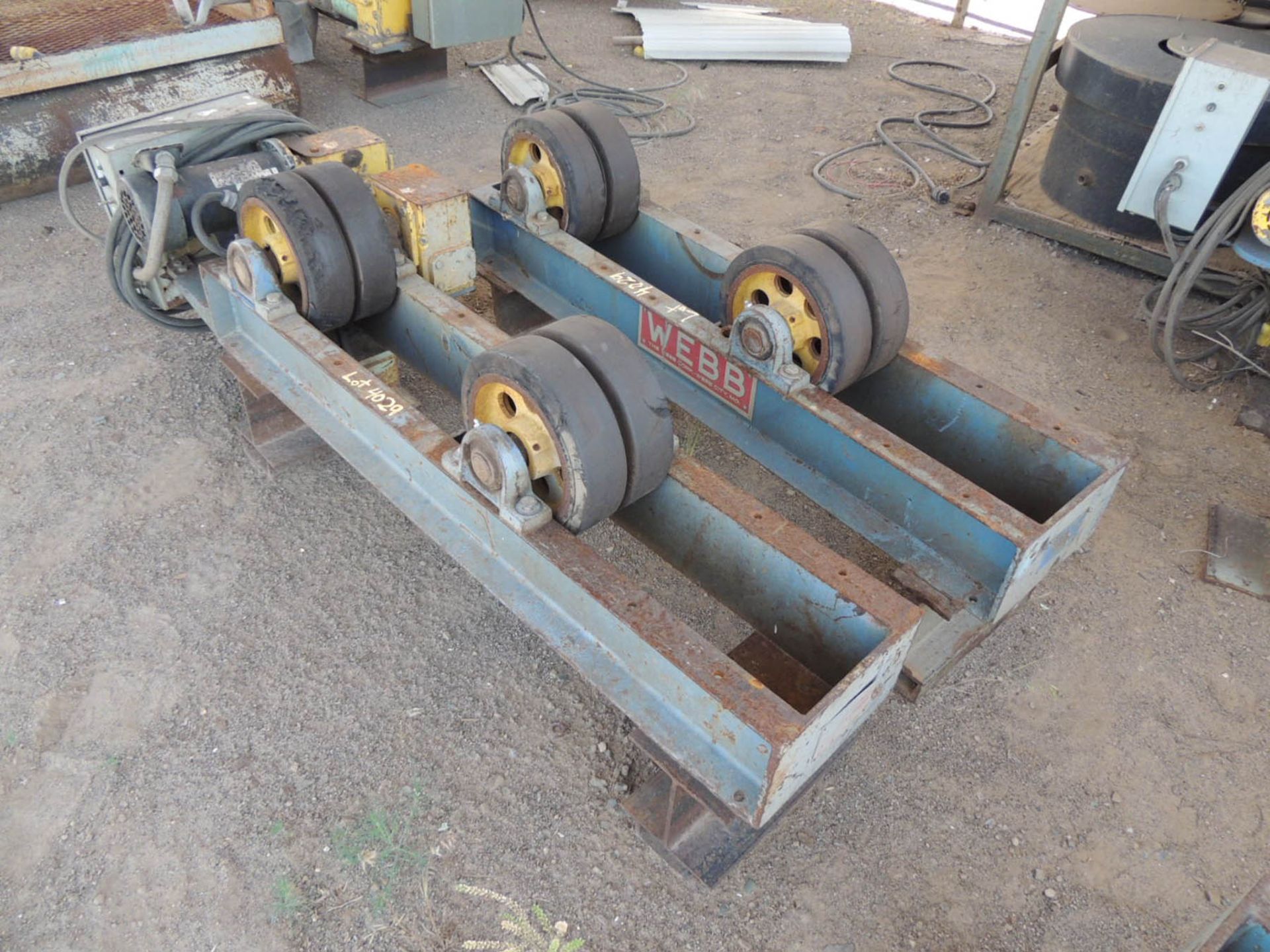 (5) SETS WEBB TANK TURNING ROLLS, 1.5 TON CAP. (CANADIAN, TX)