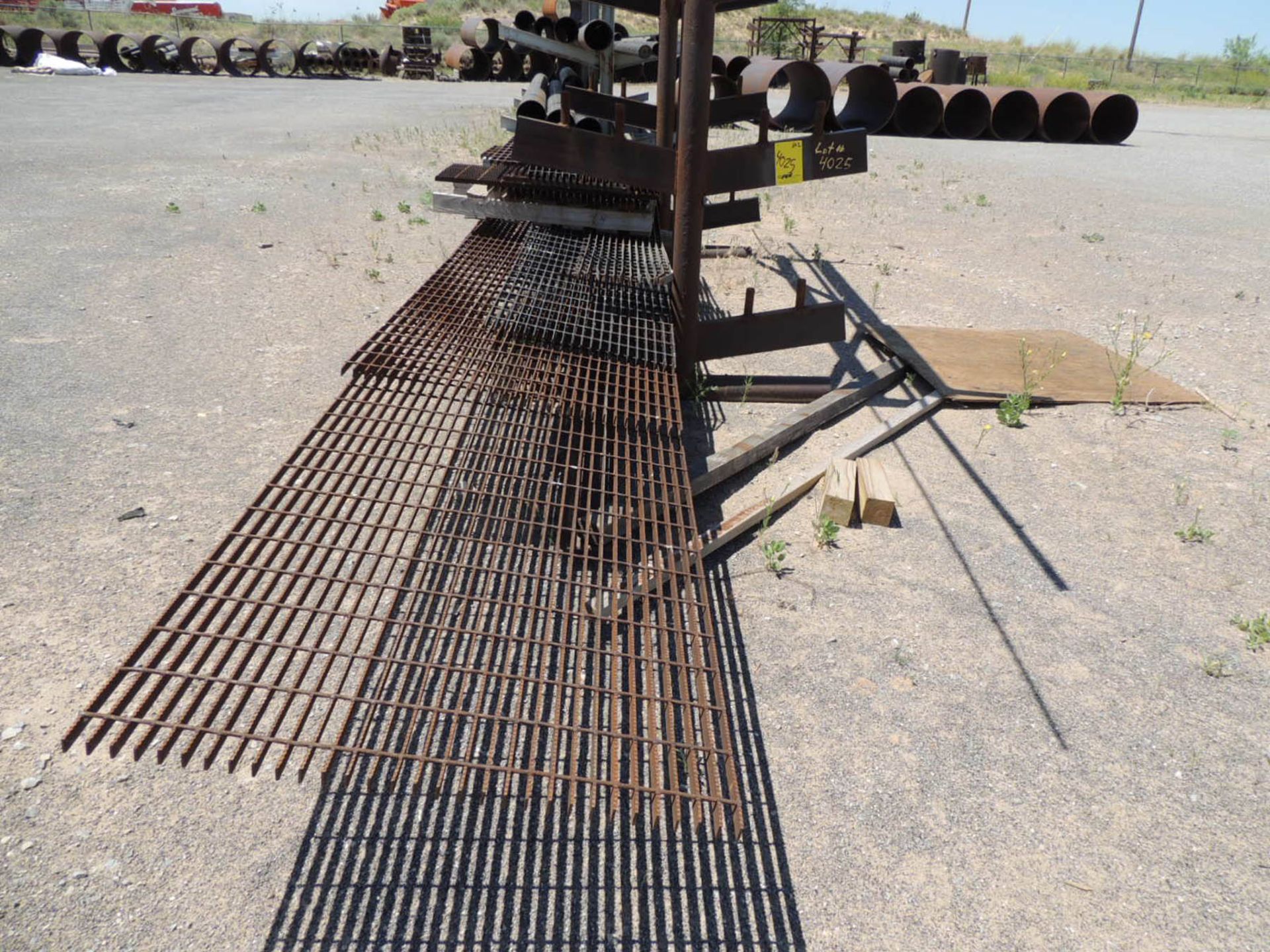 MISC. STEEL PLATE, I-BEAM, CHANNEL IRON, VESSEL CAPS, FLANGES AND CAPS, PIPE, SERRATED STEEL - Image 5 of 20