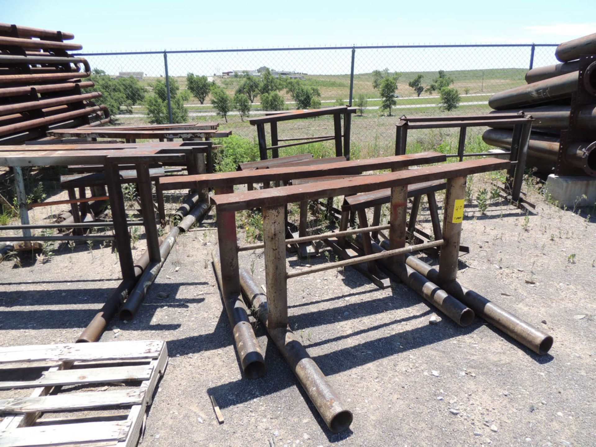 MISC. STEEL PLATE, I-BEAM, CHANNEL IRON, VESSEL CAPS, FLANGES AND CAPS, PIPE, SERRATED STEEL - Image 20 of 20