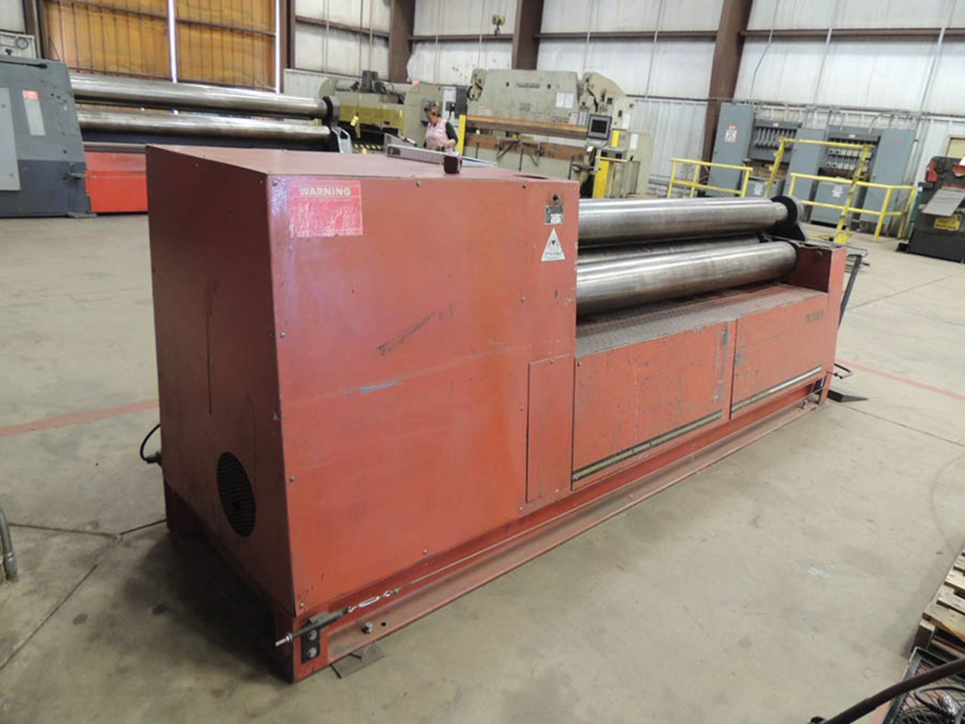 2010 LEMAS MODEL TR-200-6, 6' X 11-GAUGE INITIAL PINCH PLATE BENDING ROLL, S/N 319844 - Image 3 of 5