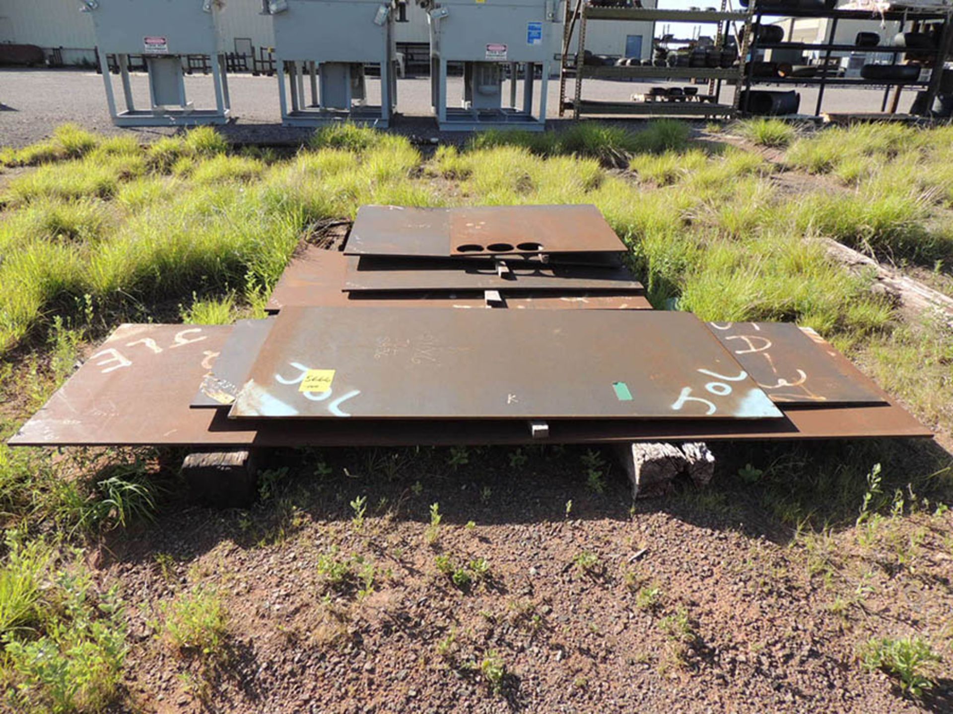 (18) .500 IN. STEEL PLATE, VARIOUS SIZES (SEE PHOTOS FOR SIZES) - Image 2 of 12