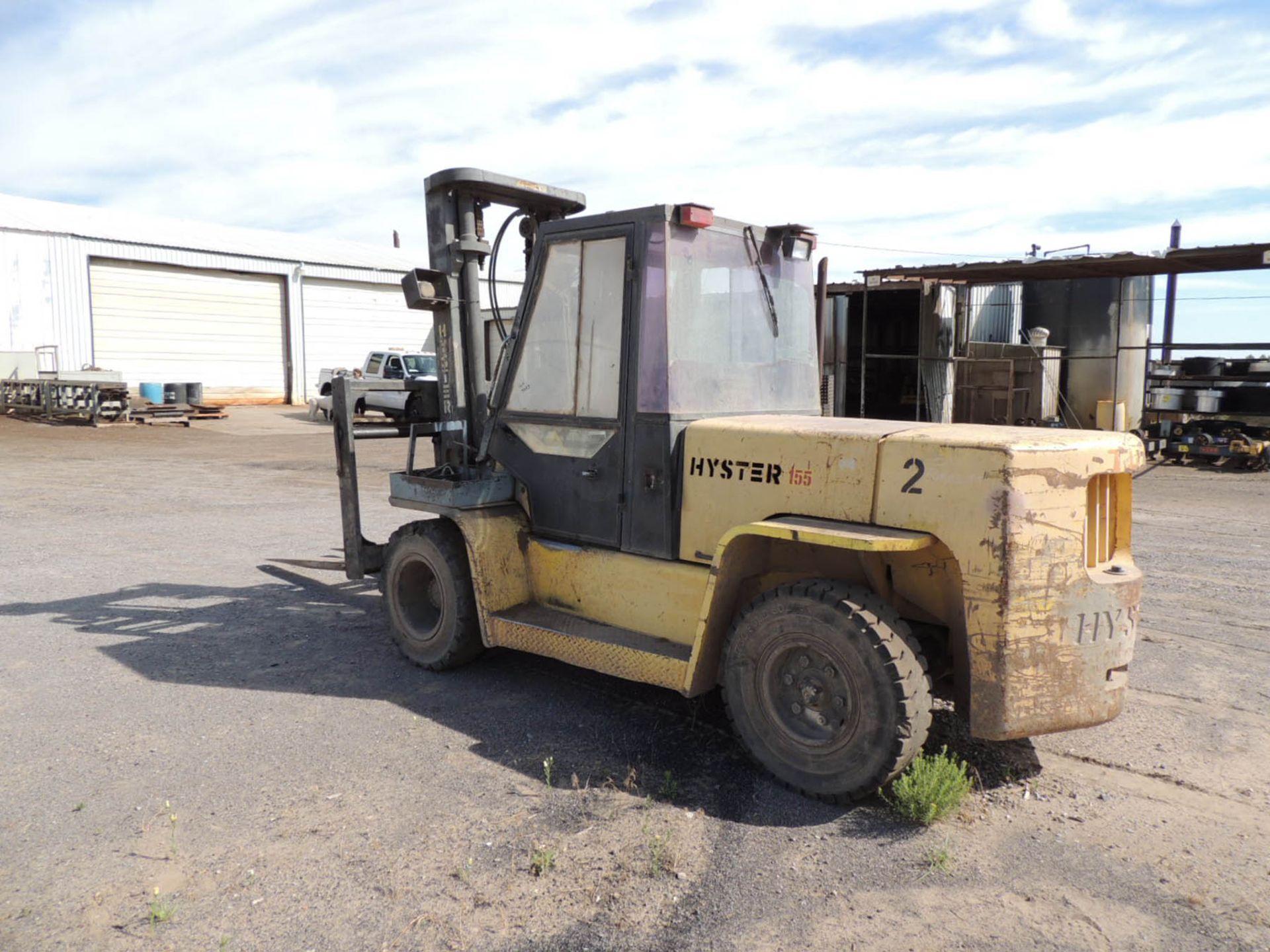 HYSTER FORKLIFT MODEL H155XL2, EROPS, 134'' LIFT HEIGHT, 2 STAGE MAST, SIDE SHIFT, TILT, 6'' X - Image 2 of 4