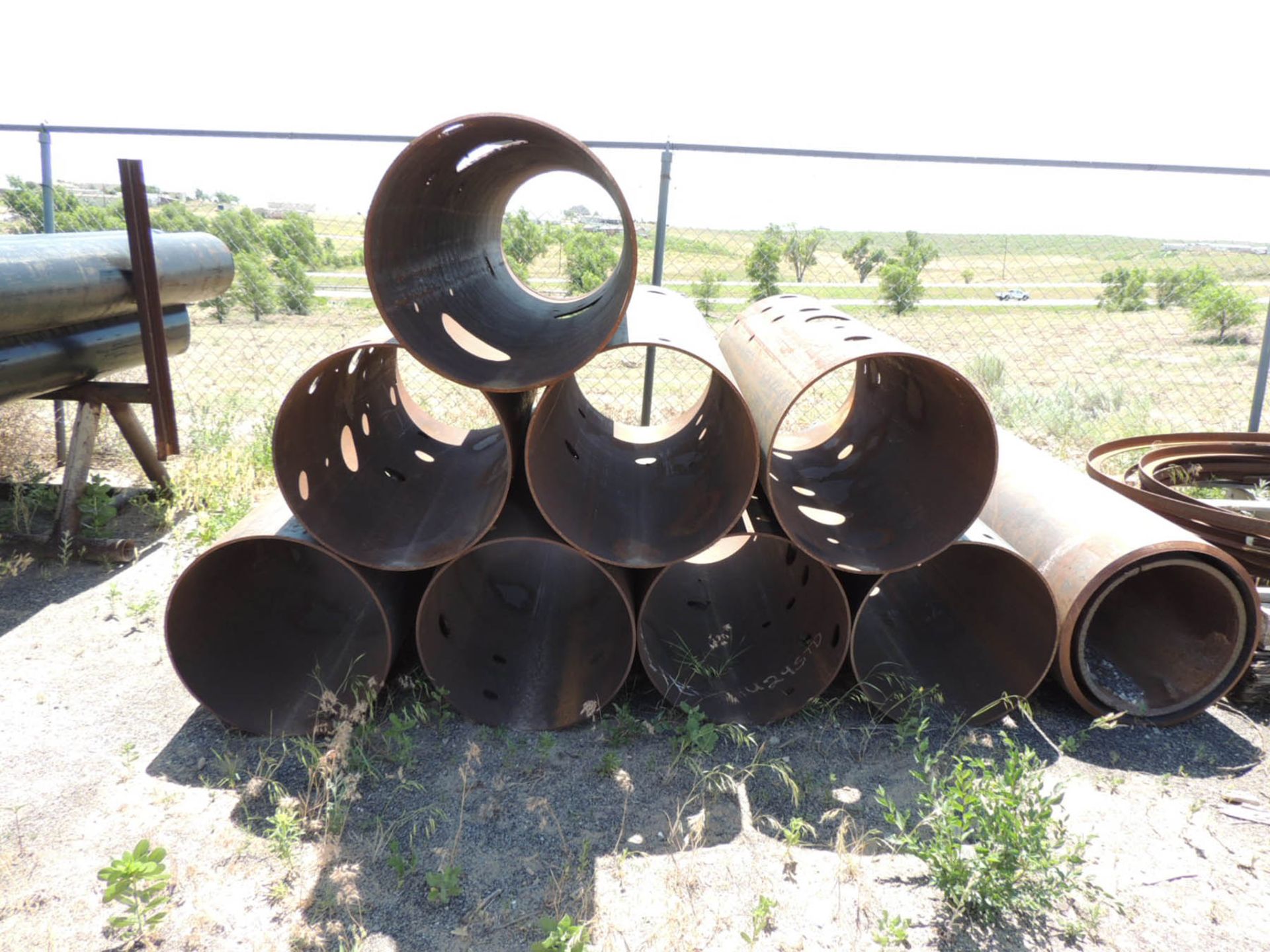 MISC. STEEL PLATE, I-BEAM, CHANNEL IRON, VESSEL CAPS, FLANGES AND CAPS, PIPE, SERRATED STEEL - Image 15 of 20