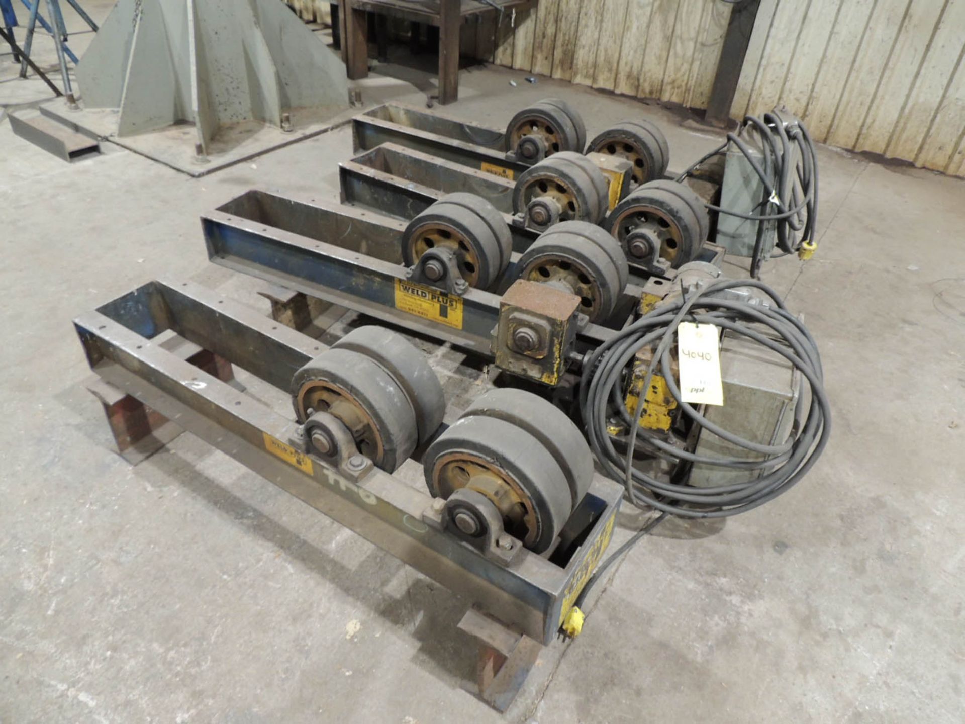 (4) SETS WEBB TANK TURNING ROLLS, 1.5 TON CAP. (CANADIAN, TX)