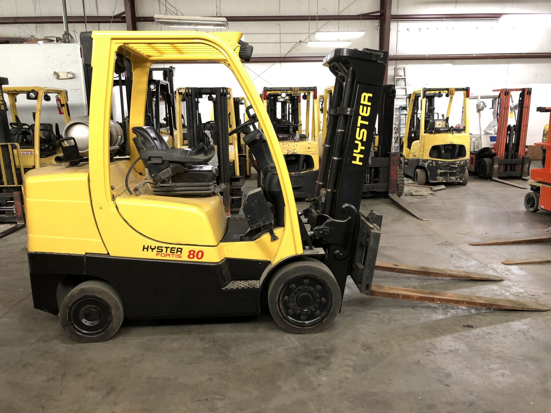 2013 HYSTER 8,000-LB. CAPACITY FORKLIFT, MODEL: S80FT, LPG, MONOTROL, 121” Lift, Sideshift - Image 3 of 5