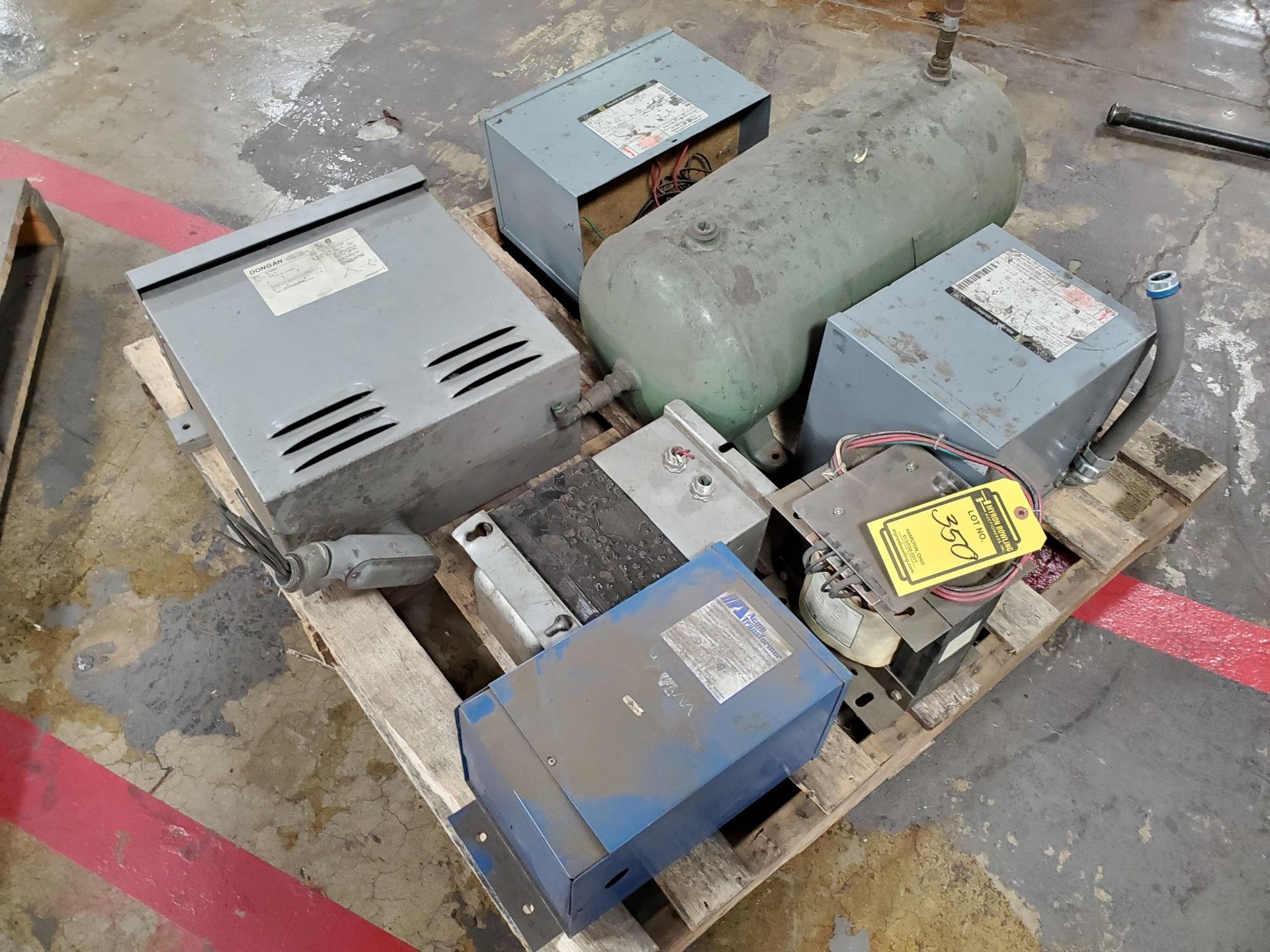 PALLET OF (6) TRANSFORMERS - UP TO 5 KVA