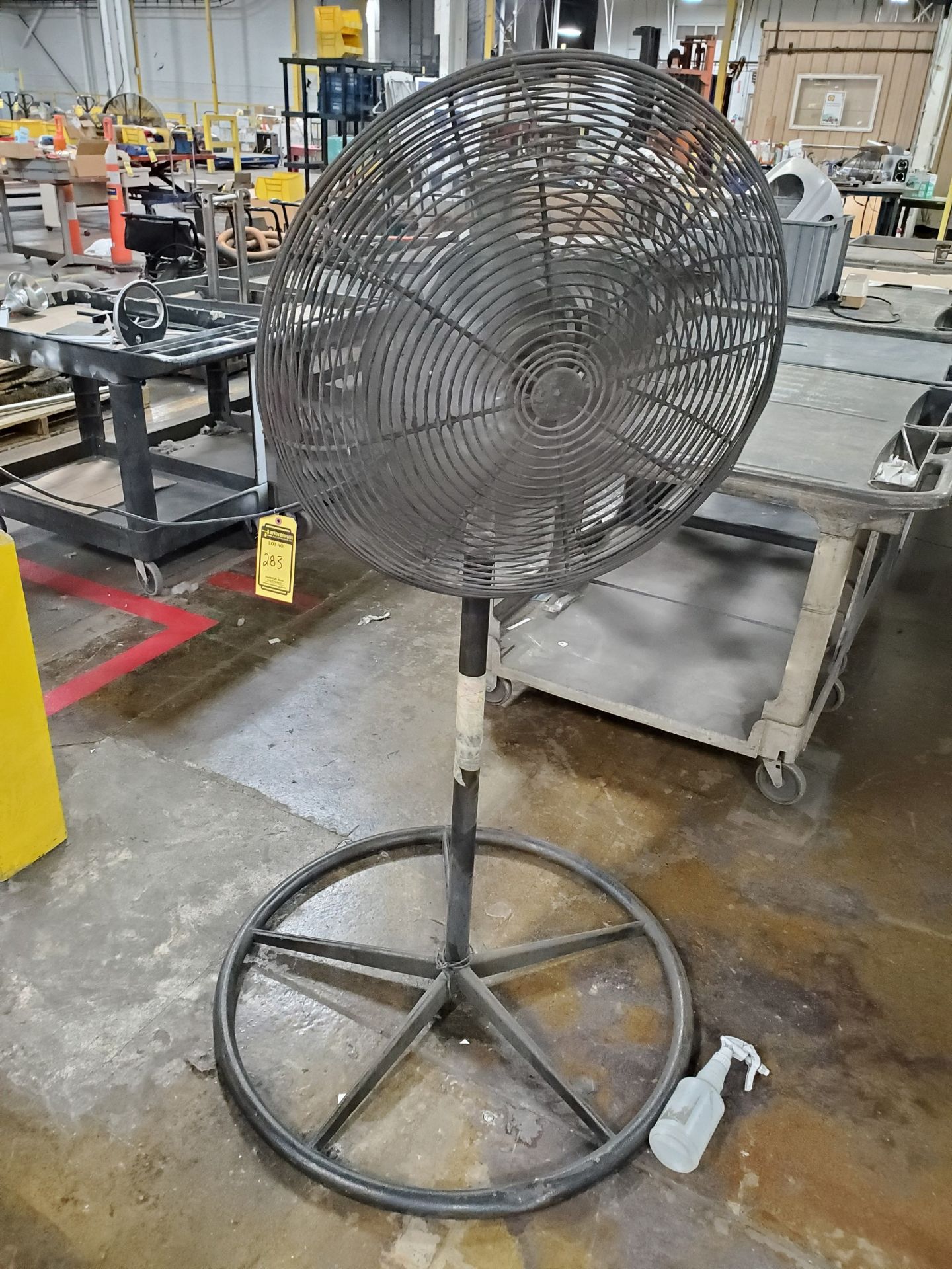 (4) PEDESTAL SHOP FANS - SOME ADJUSTABLE HEIGHT, 24'`-36'` - Image 5 of 5